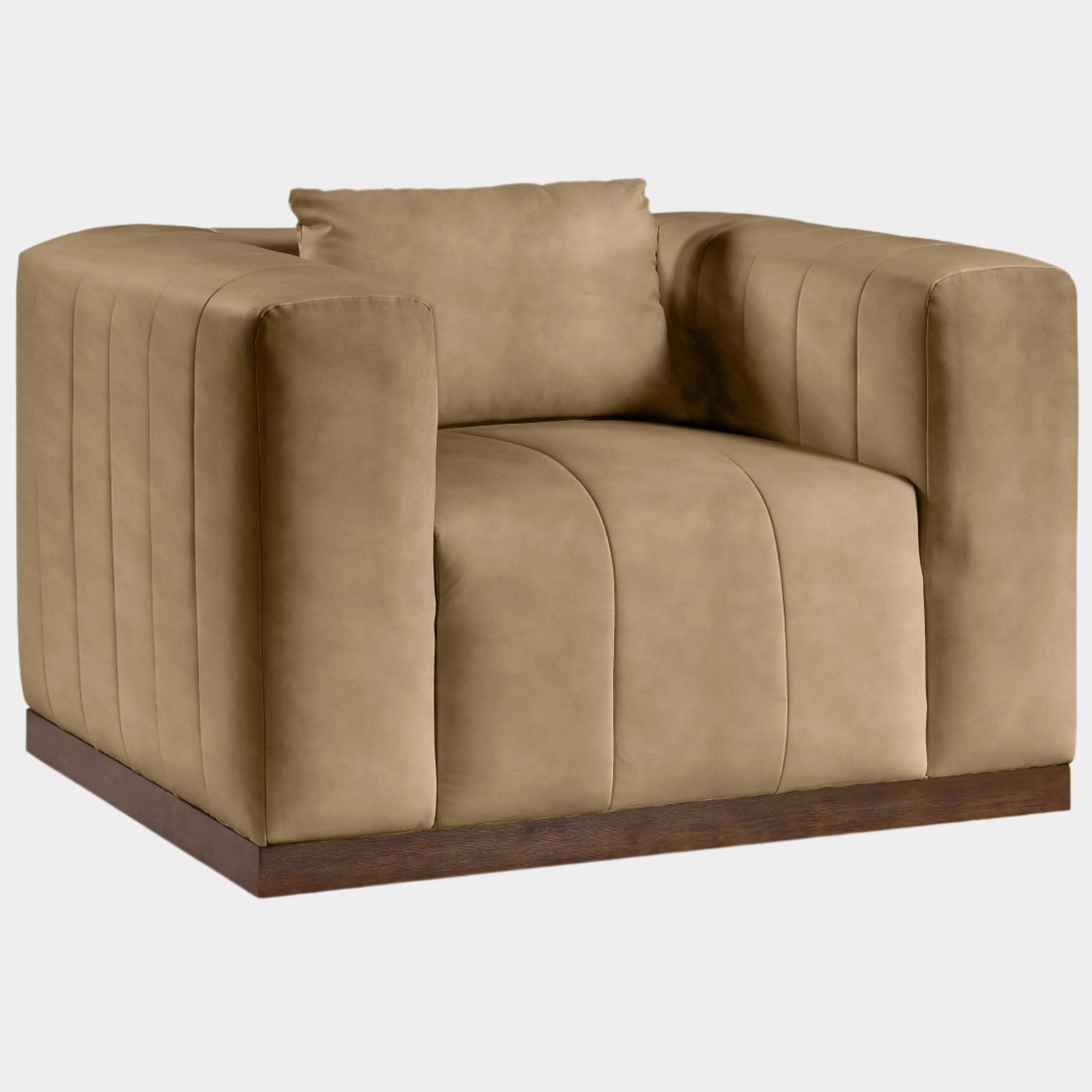 Fauteuil d'appoint rembourré en chenille Vivi