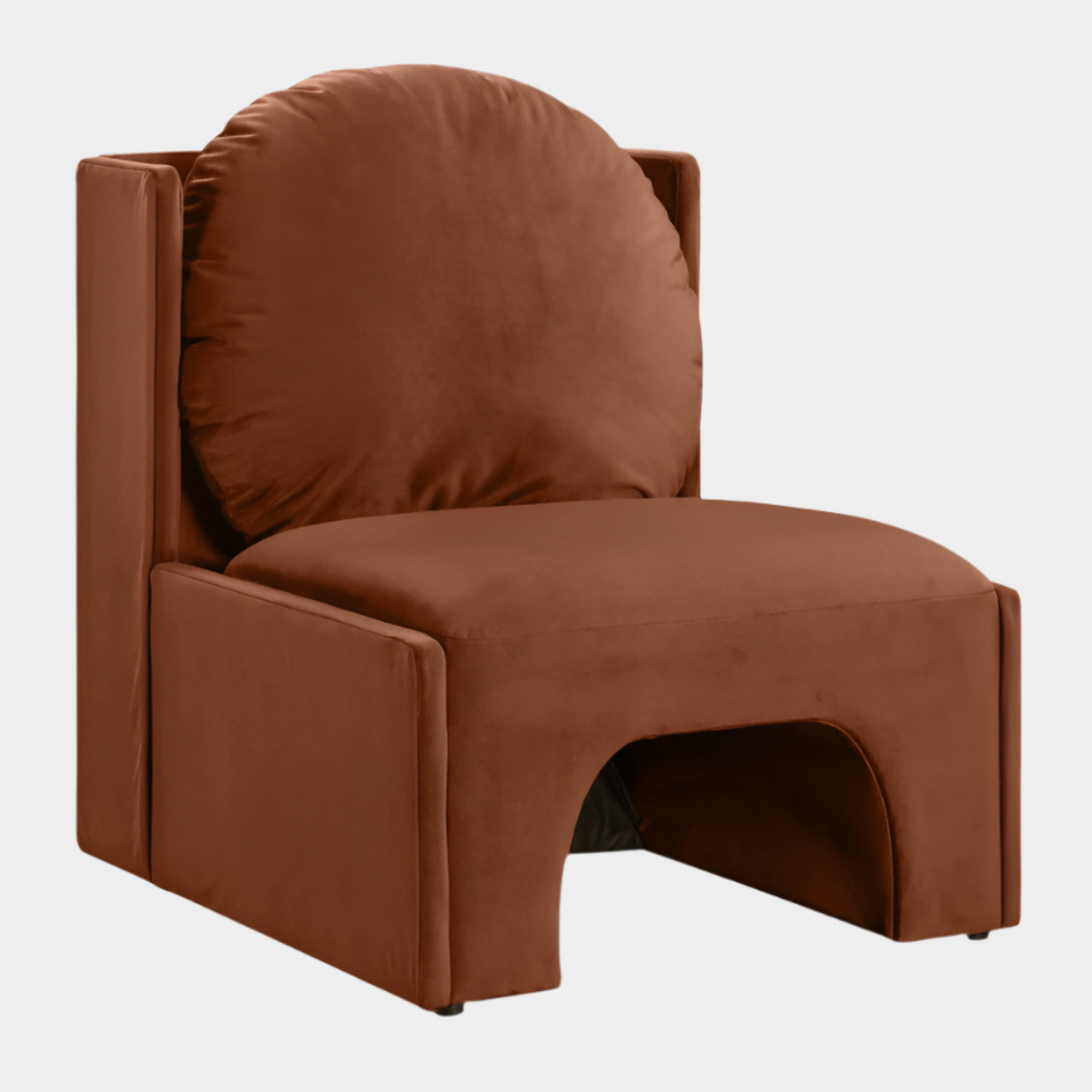 Fauteuil d'appoint rembourré en chenille Vivi
