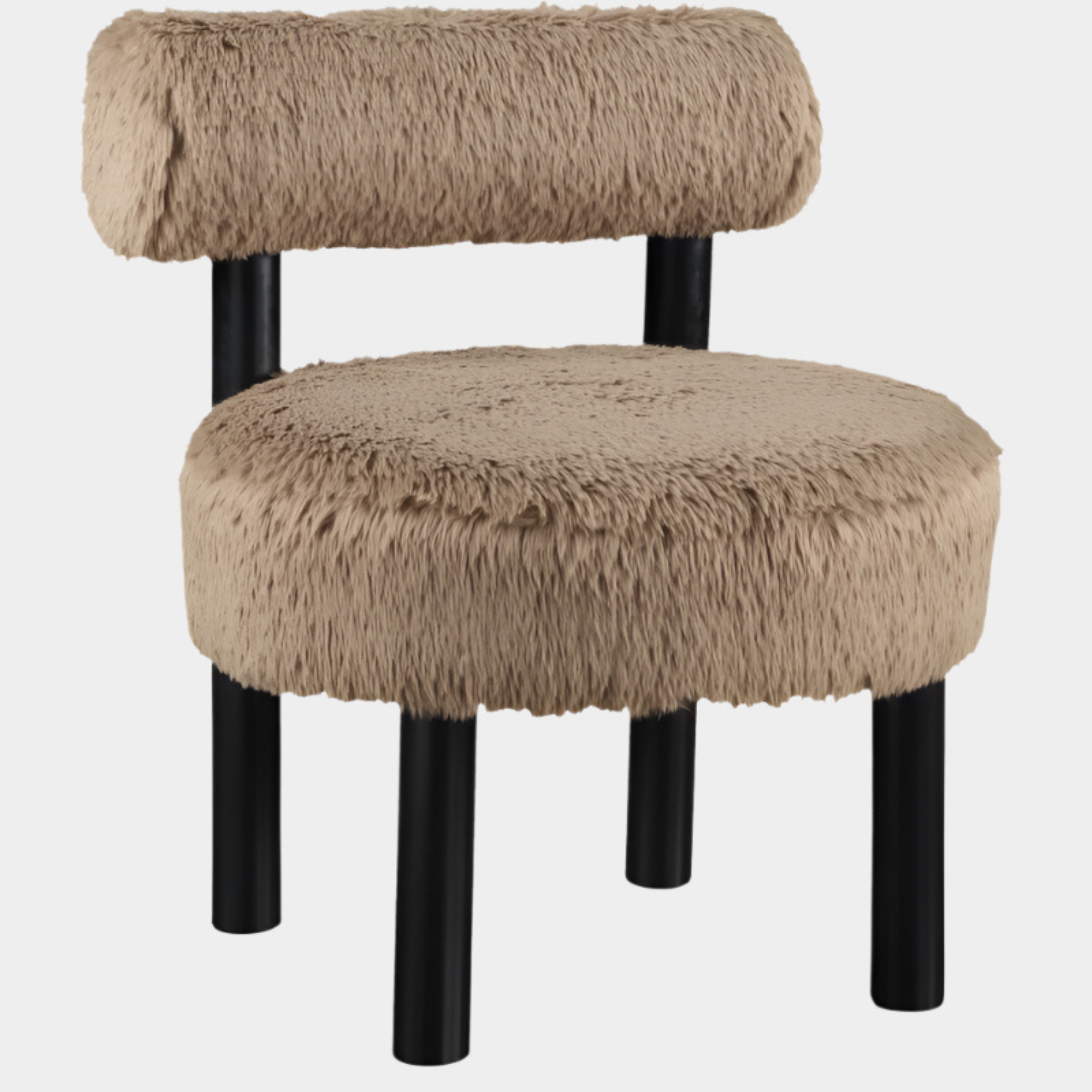Fauteuil d'appoint rembourré en chenille Vivi