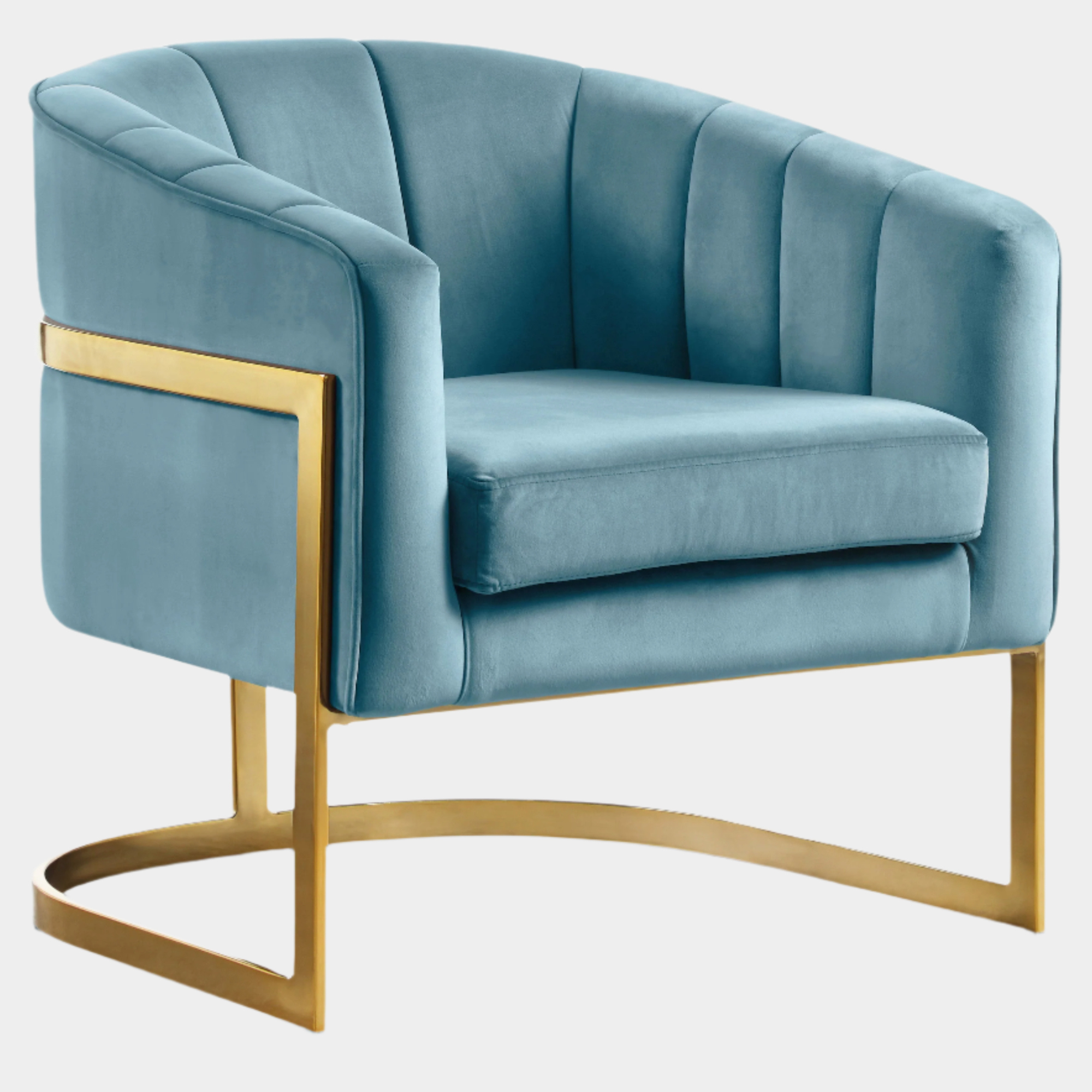 Fauteuil d'appoint rembourré en chenille Vivi
