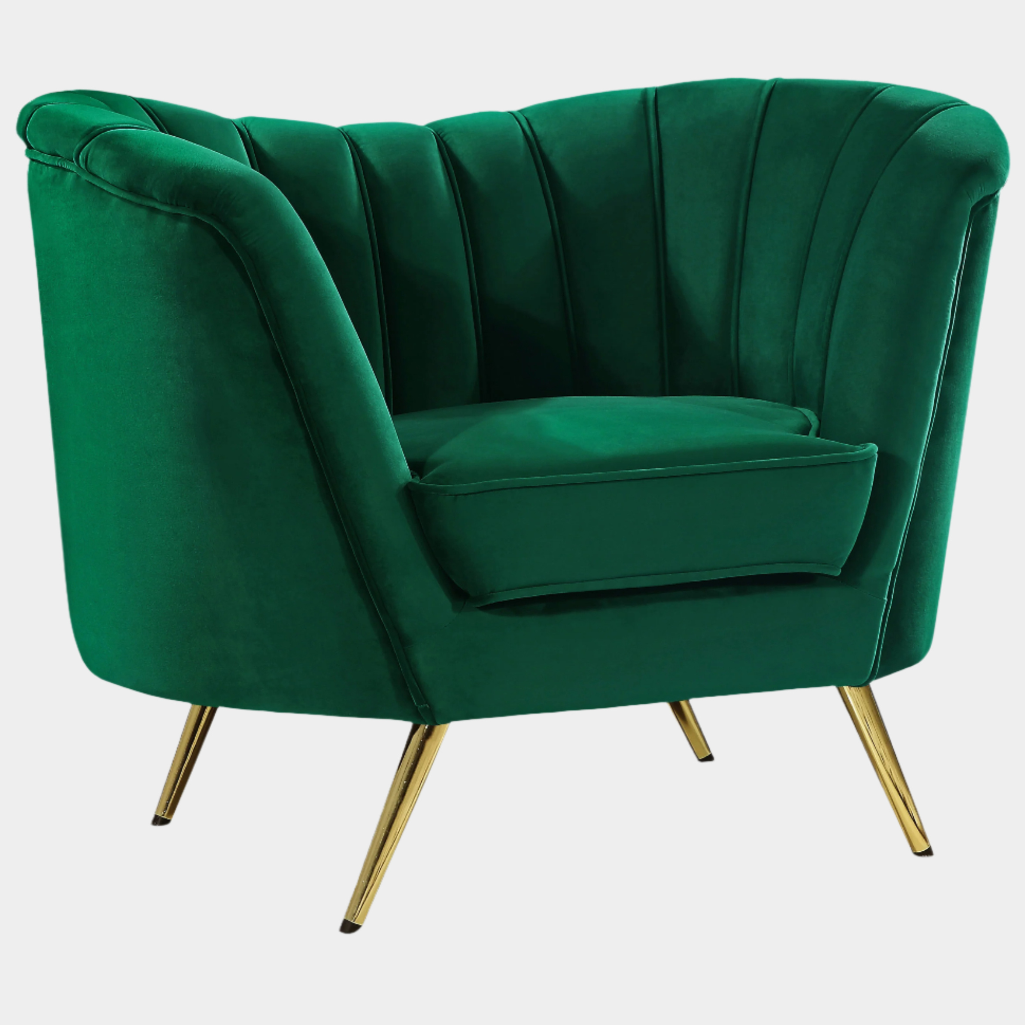 Fauteuil d'appoint rembourré en chenille Vivi