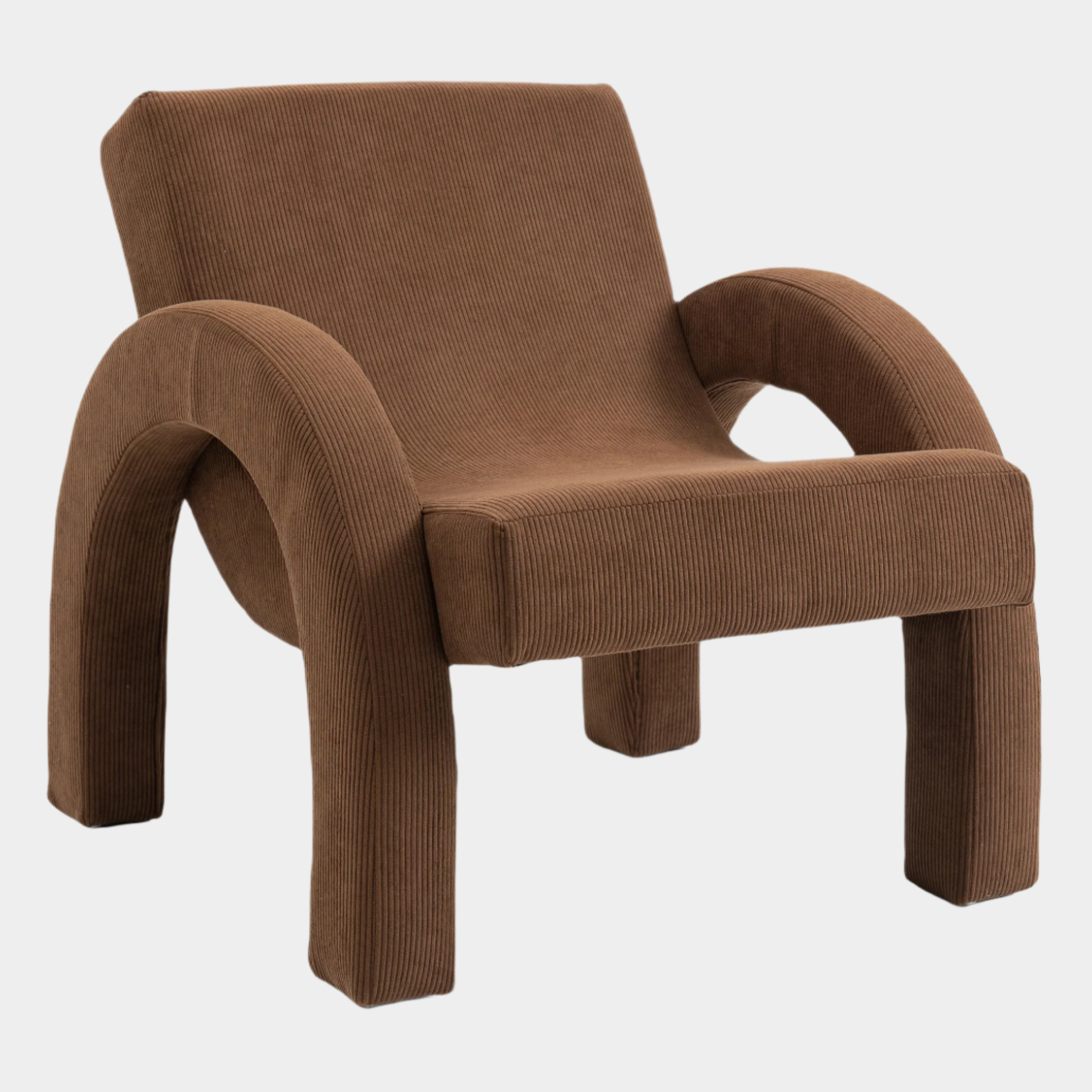 Fauteuil d'appoint rembourré en chenille Vivi