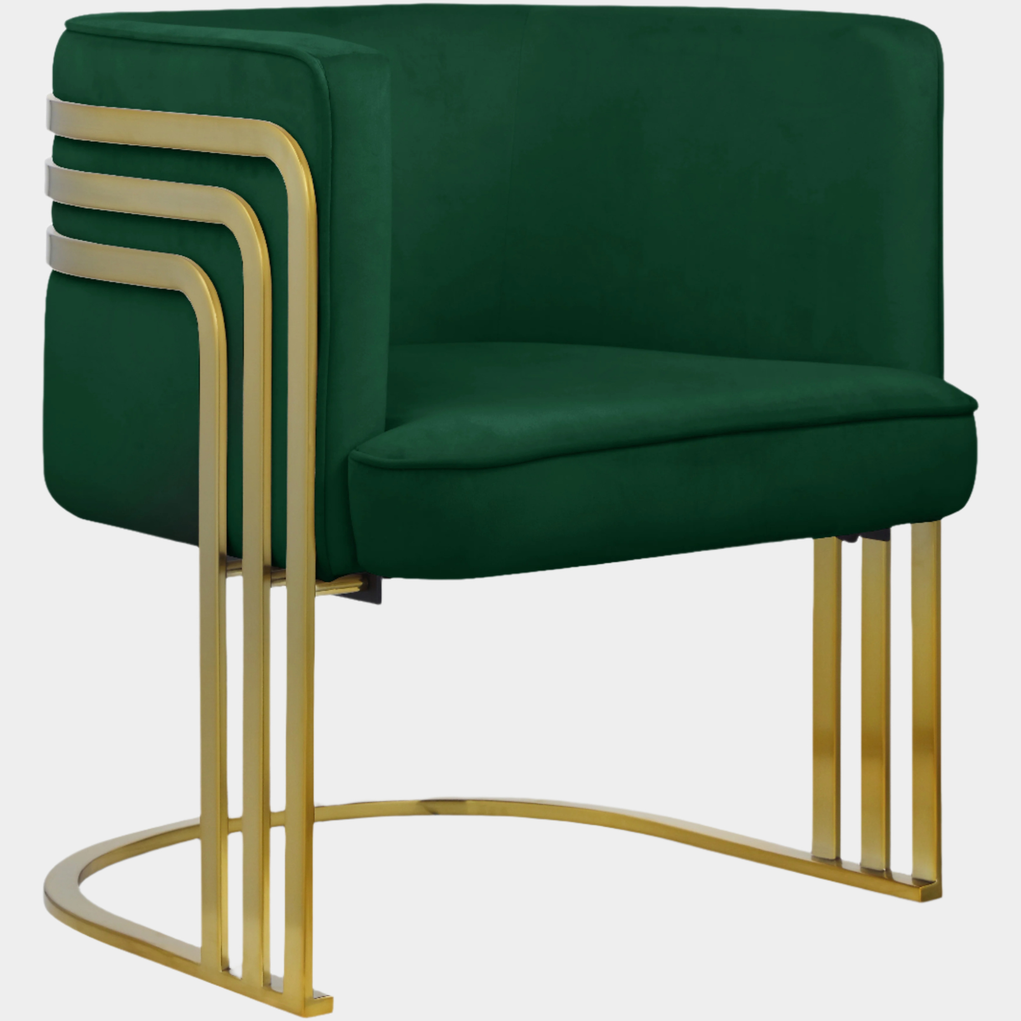 Fauteuil d'appoint rembourré en chenille Vivi