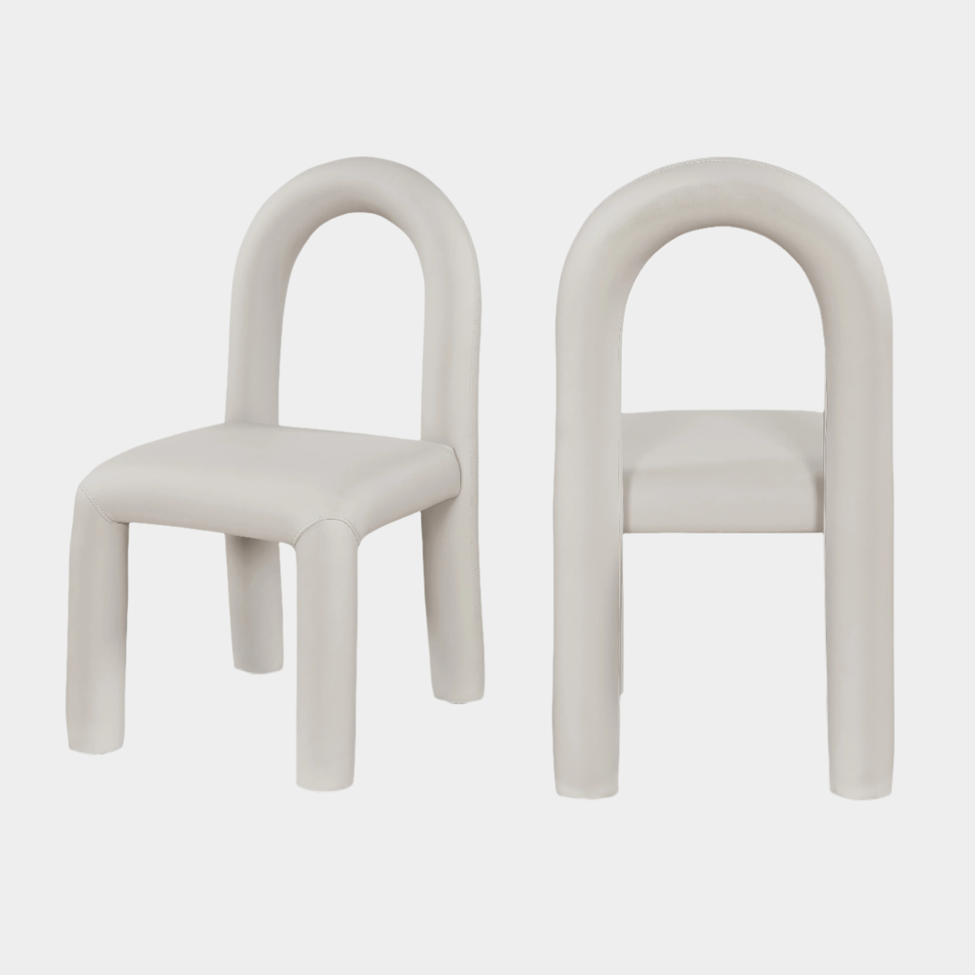 Fauteuil d'appoint rembourré en chenille Vivi