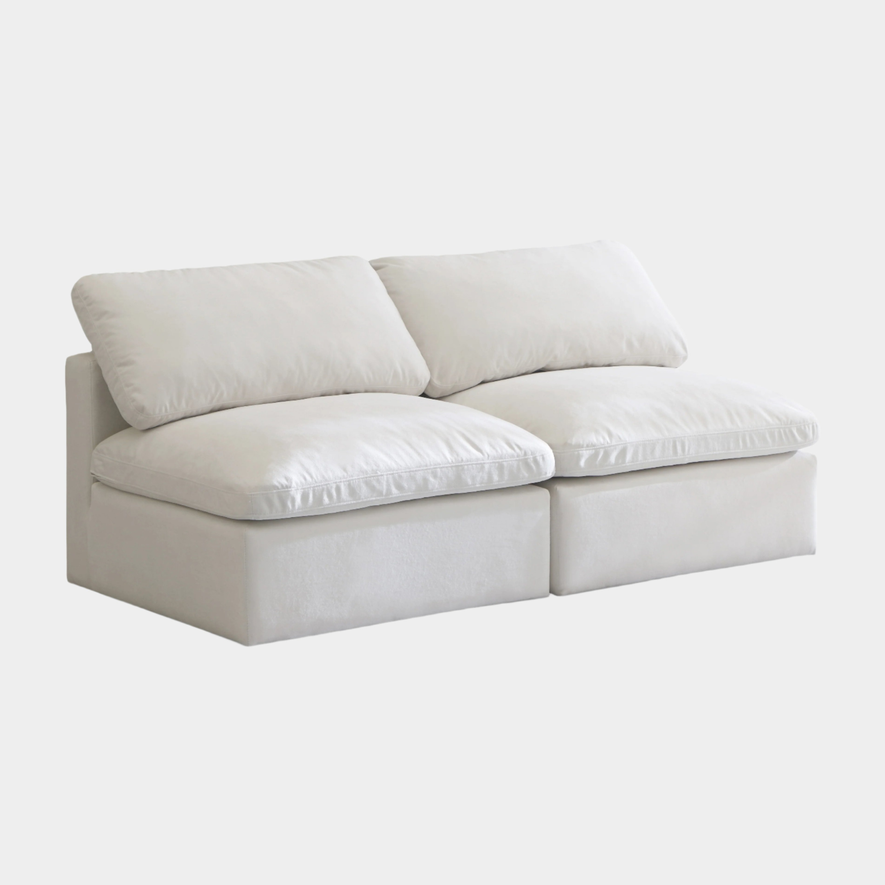 Plush Velvet Standard Comfort Modular Sofa