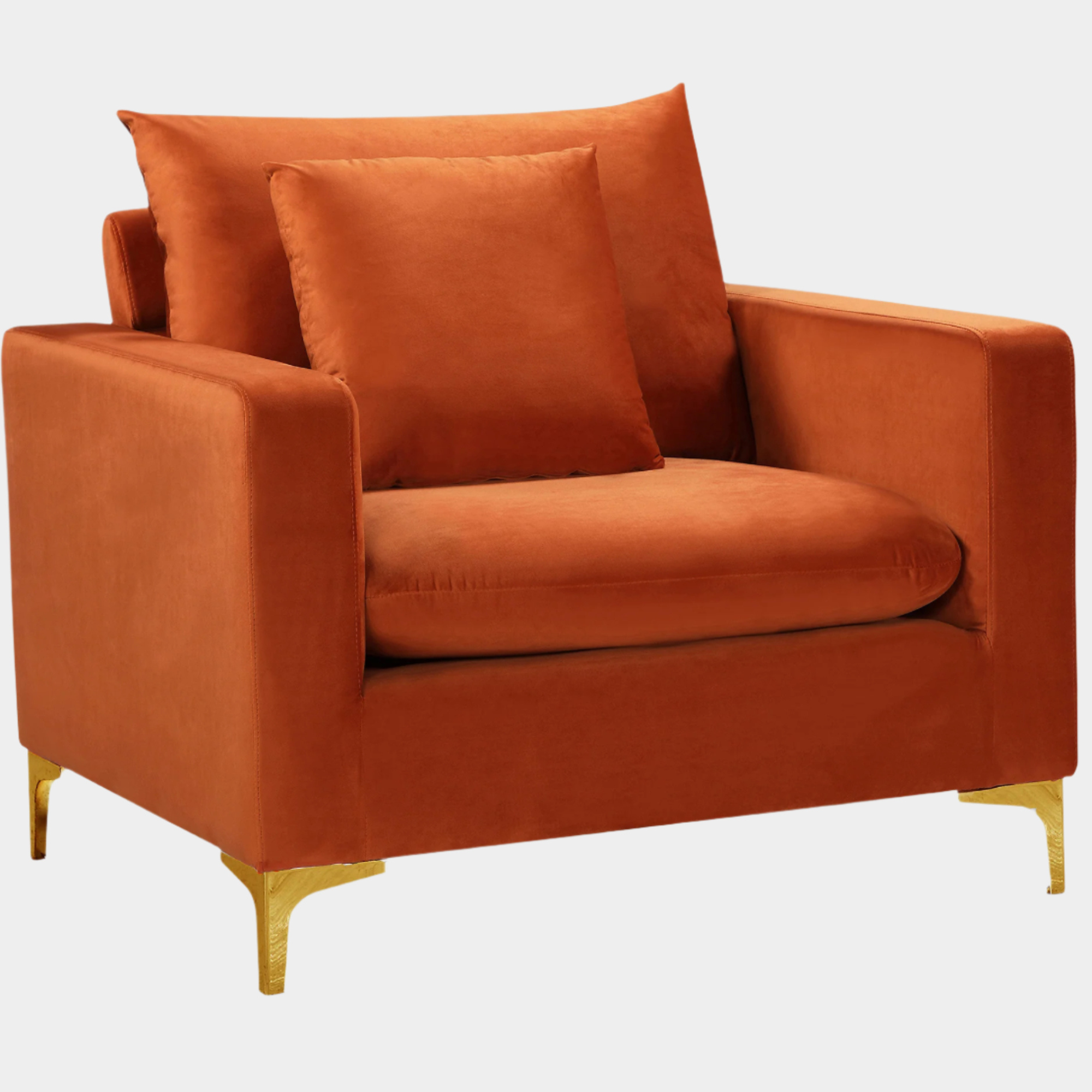 Fauteuil d'appoint rembourré en chenille Vivi