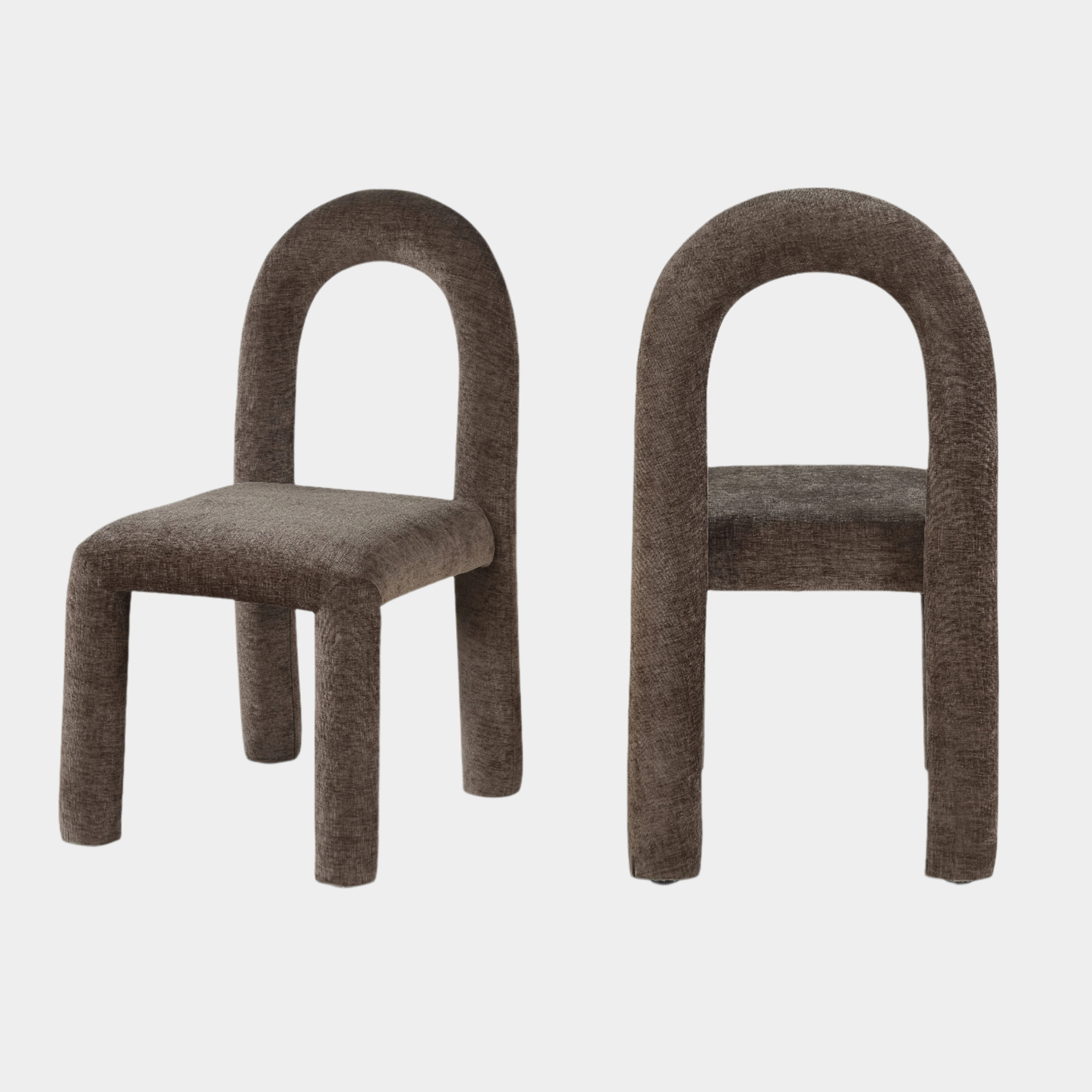 Fauteuil d'appoint rembourré en chenille Vivi