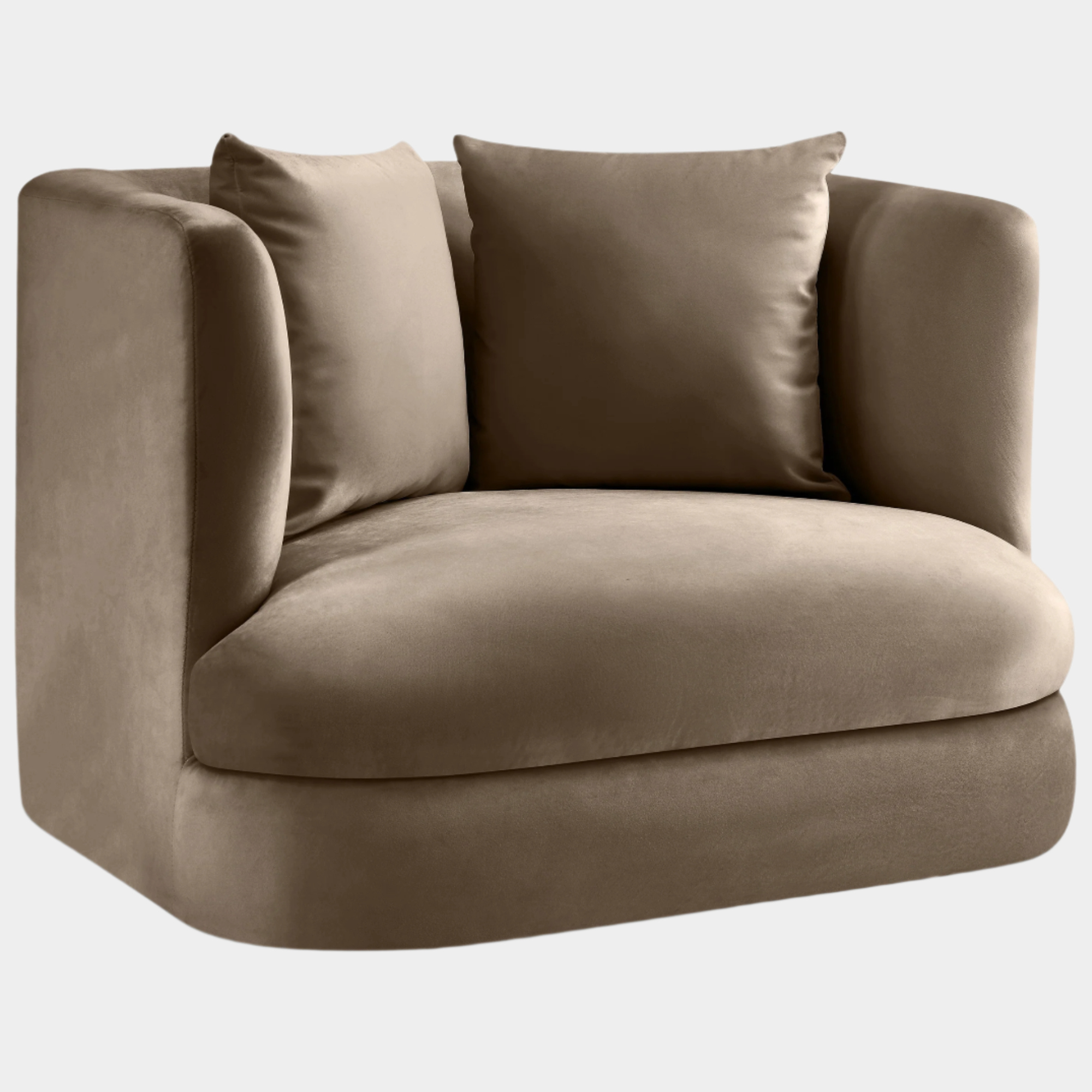 Fauteuil d'appoint rembourré en chenille Vivi