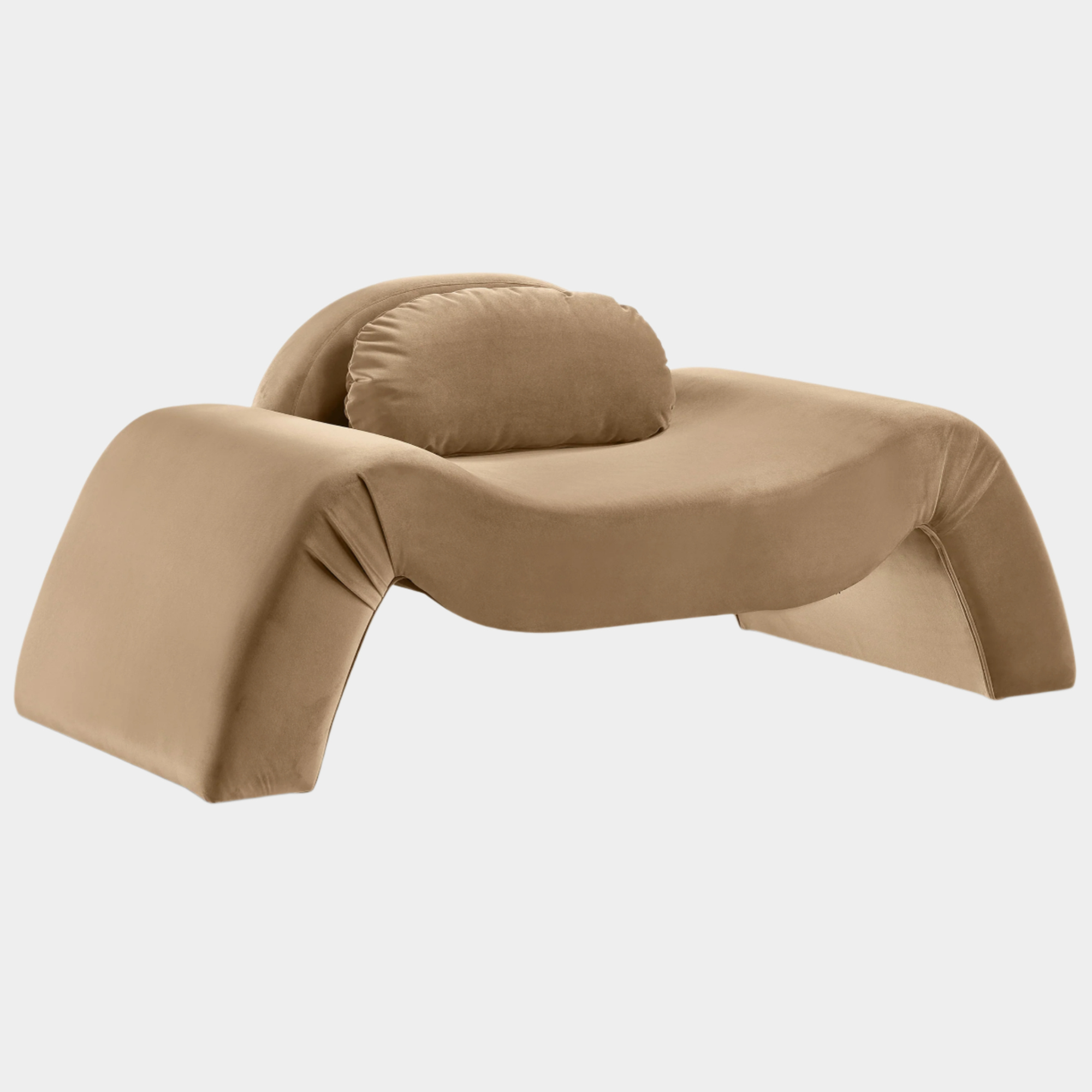 Fauteuil d'appoint rembourré en chenille Vivi