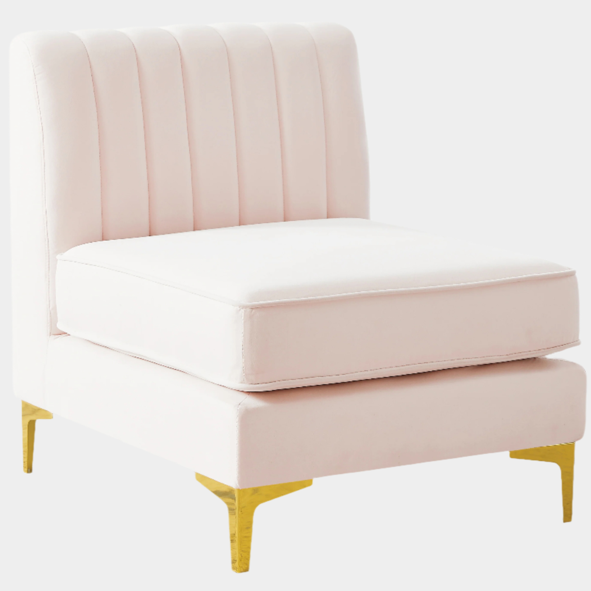 Fauteuil d'appoint rembourré en chenille Vivi