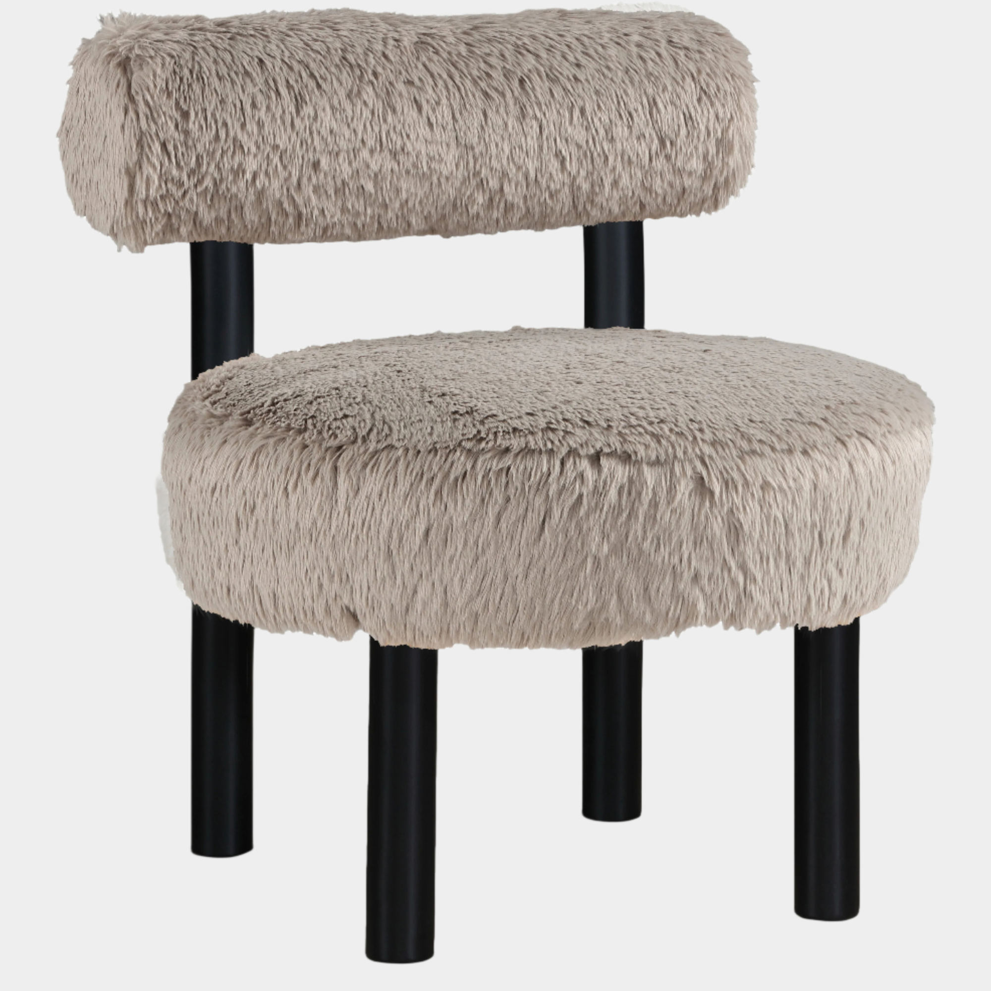 Fauteuil d'appoint rembourré en chenille Vivi