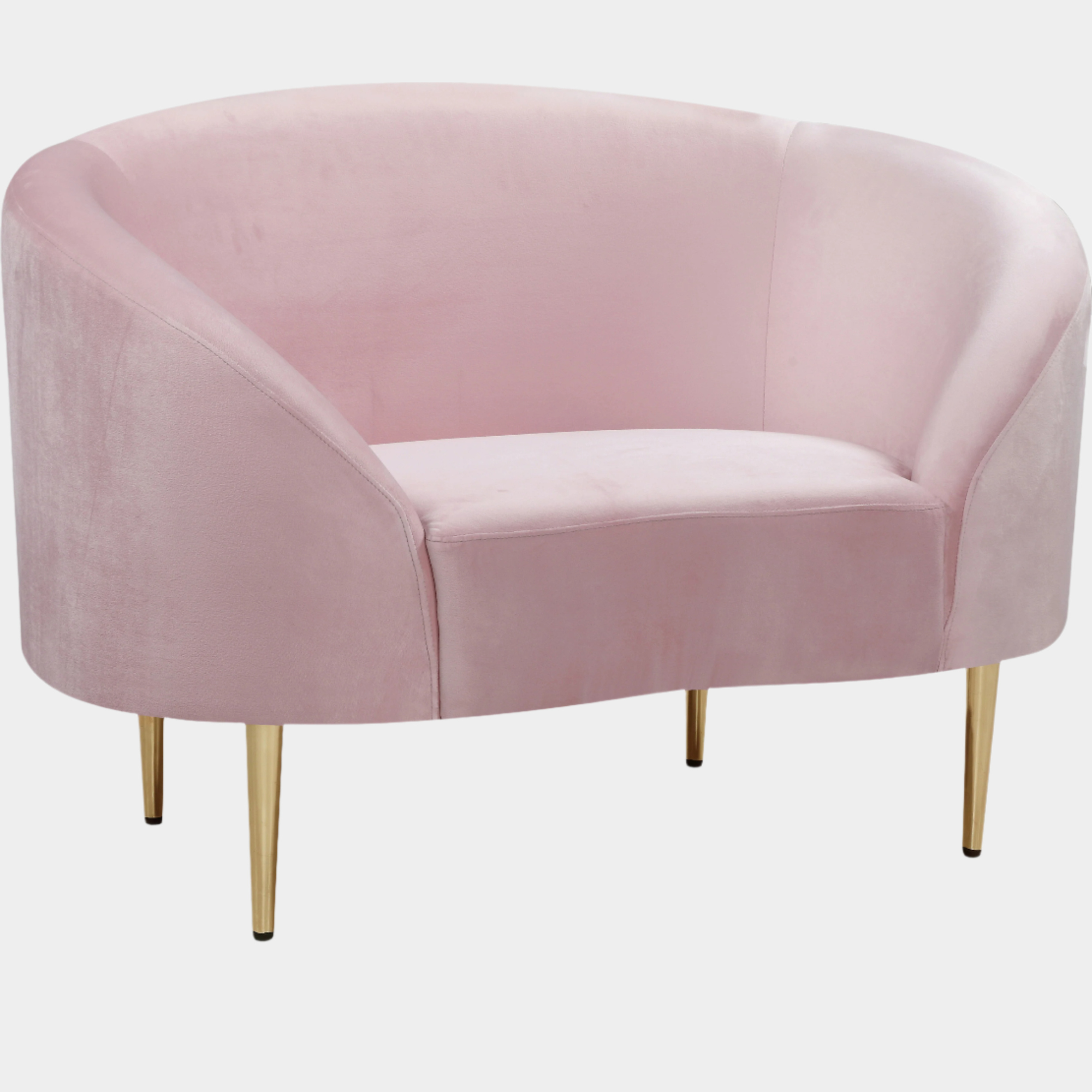 Fauteuil d'appoint rembourré en chenille Vivi