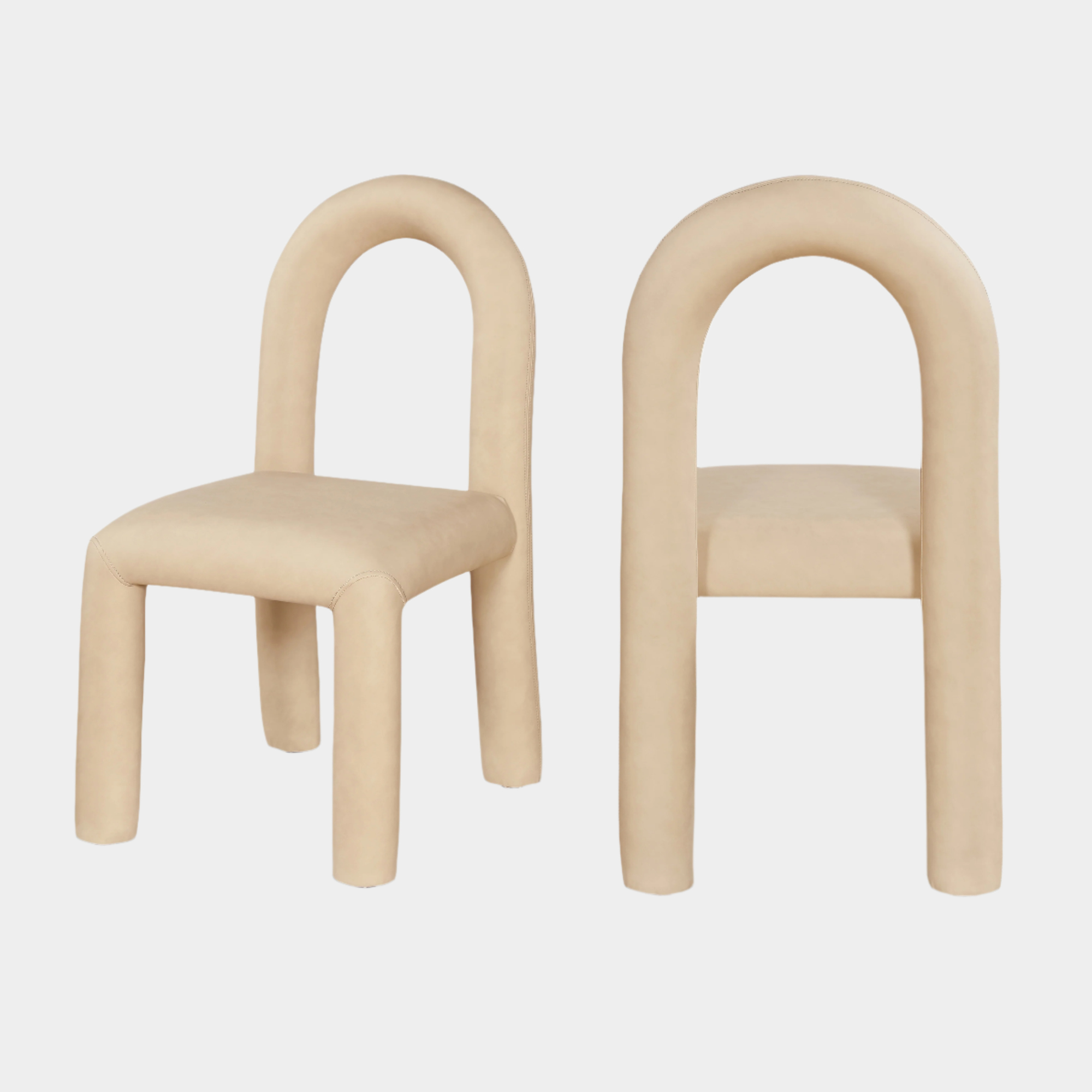 Fauteuil d'appoint rembourré en chenille Vivi