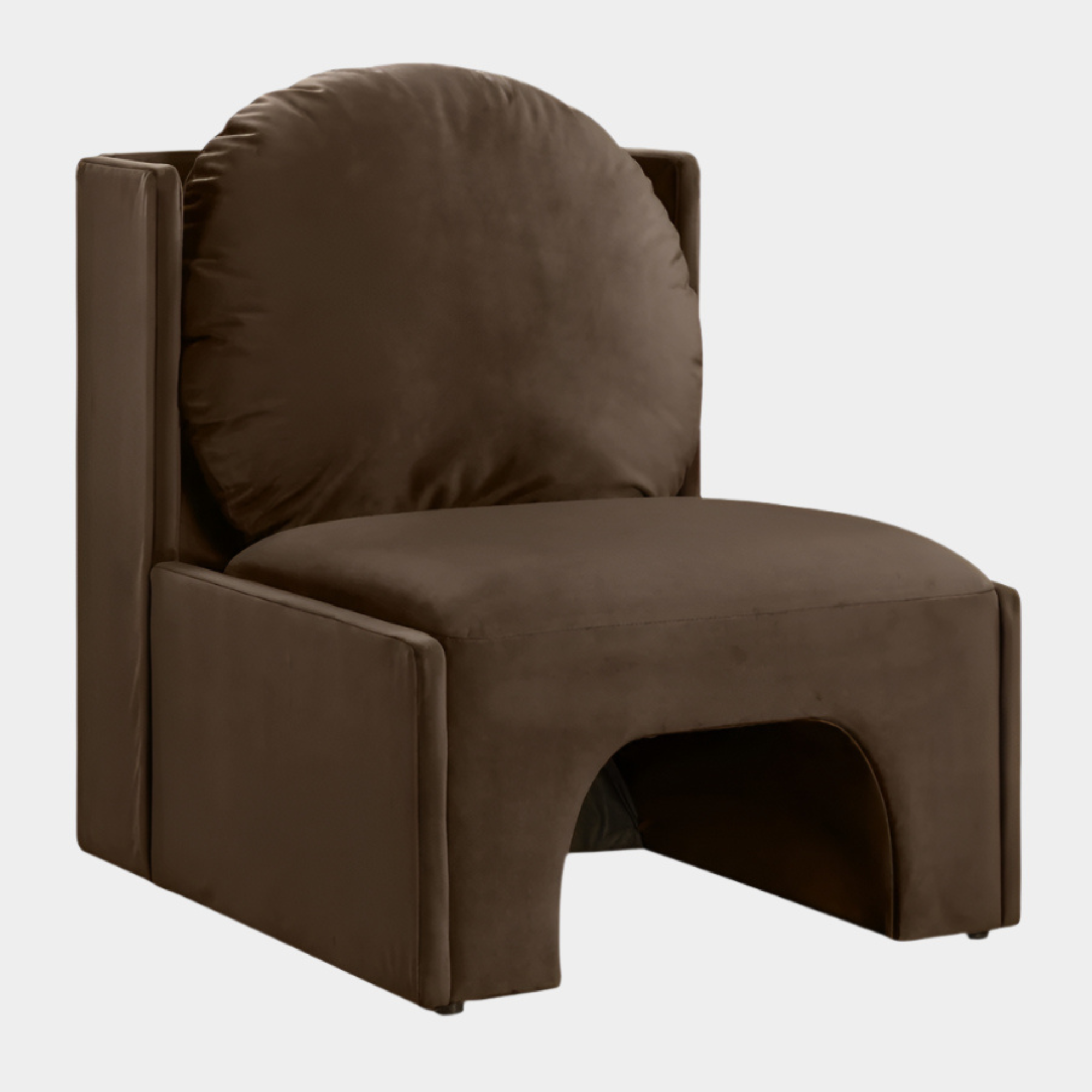 Fauteuil d'appoint rembourré en chenille Vivi