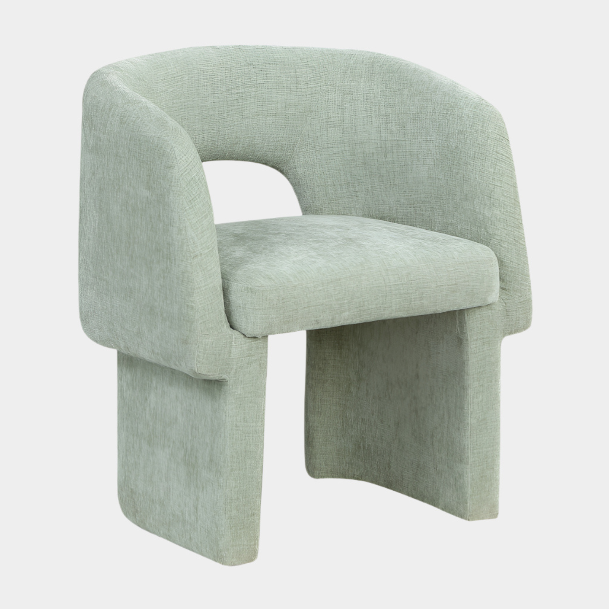 Fauteuil d'appoint rembourré en chenille Vivi