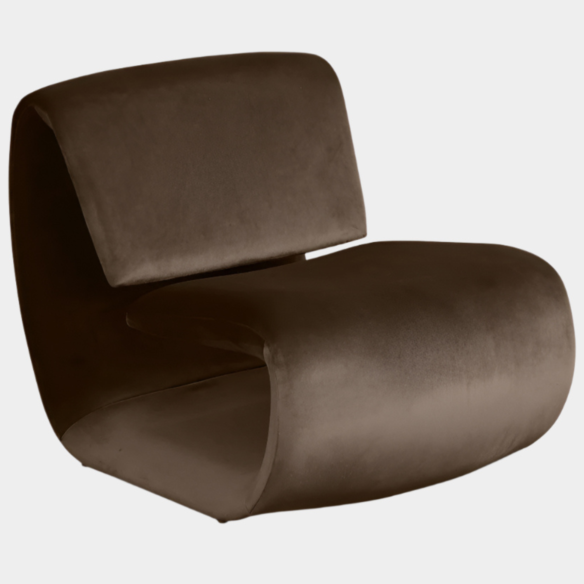 Fauteuil d'appoint rembourré en chenille Vivi