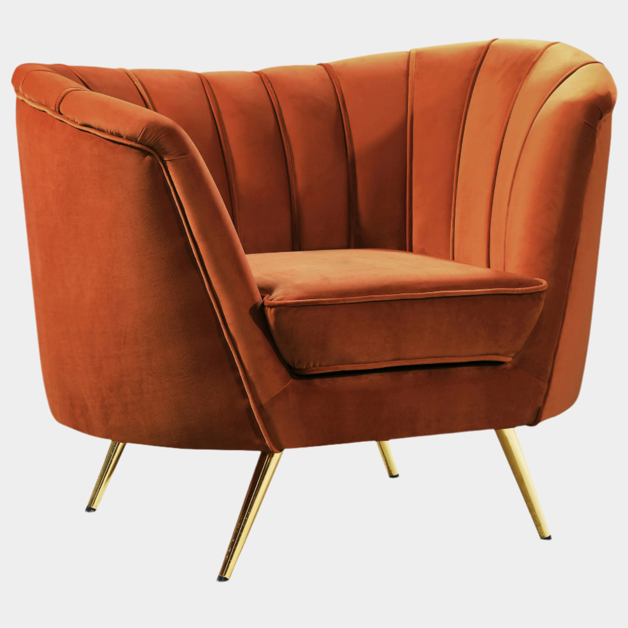 Fauteuil d'appoint rembourré en chenille Vivi