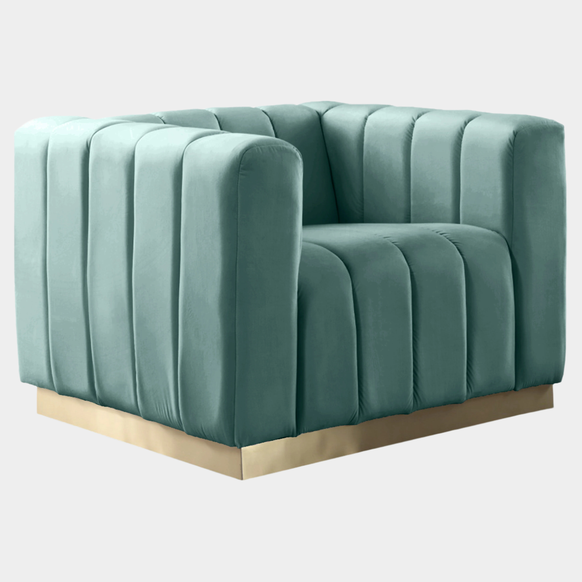 Fauteuil d'appoint rembourré en chenille Vivi