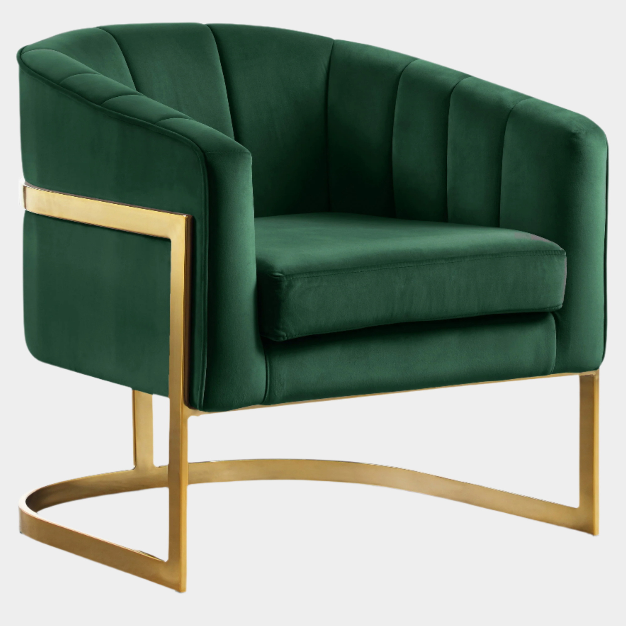 Fauteuil d'appoint rembourré en chenille Vivi