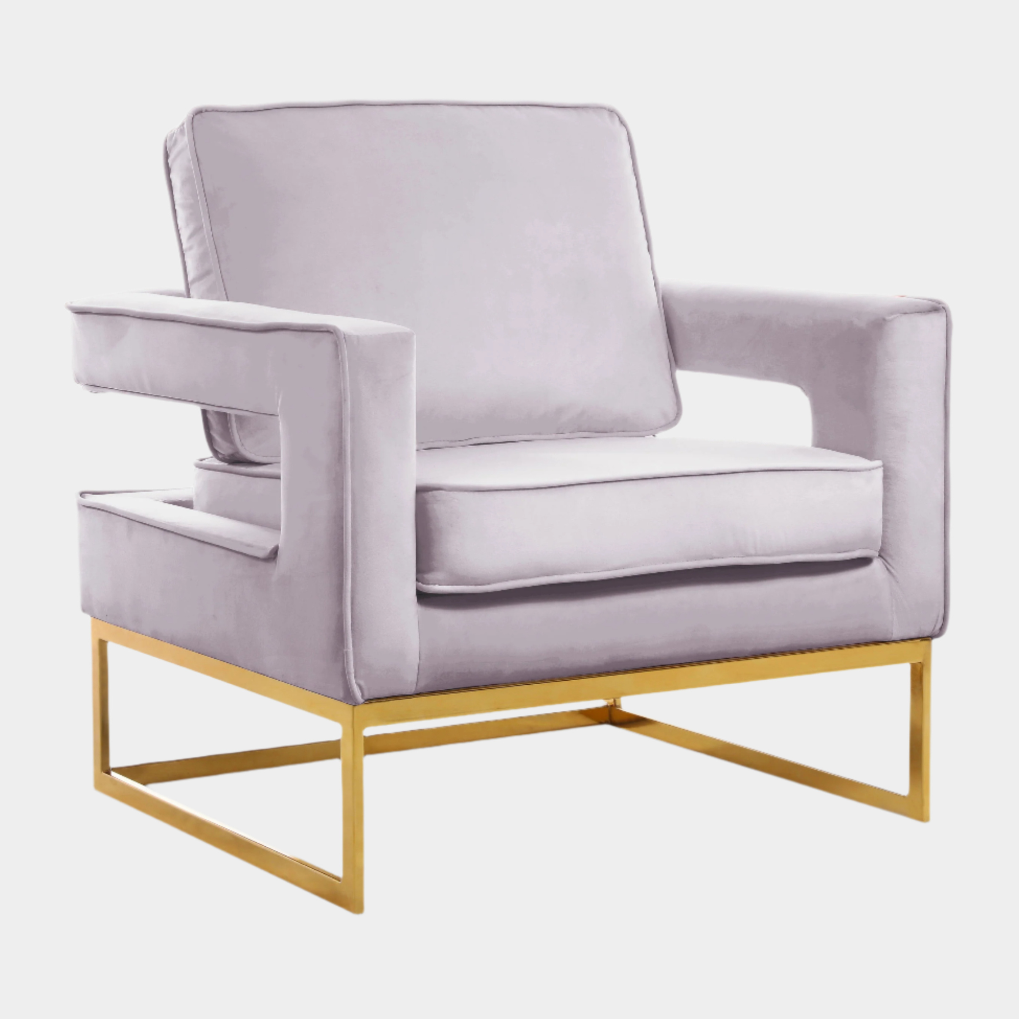 Fauteuil d'appoint rembourré en chenille Vivi