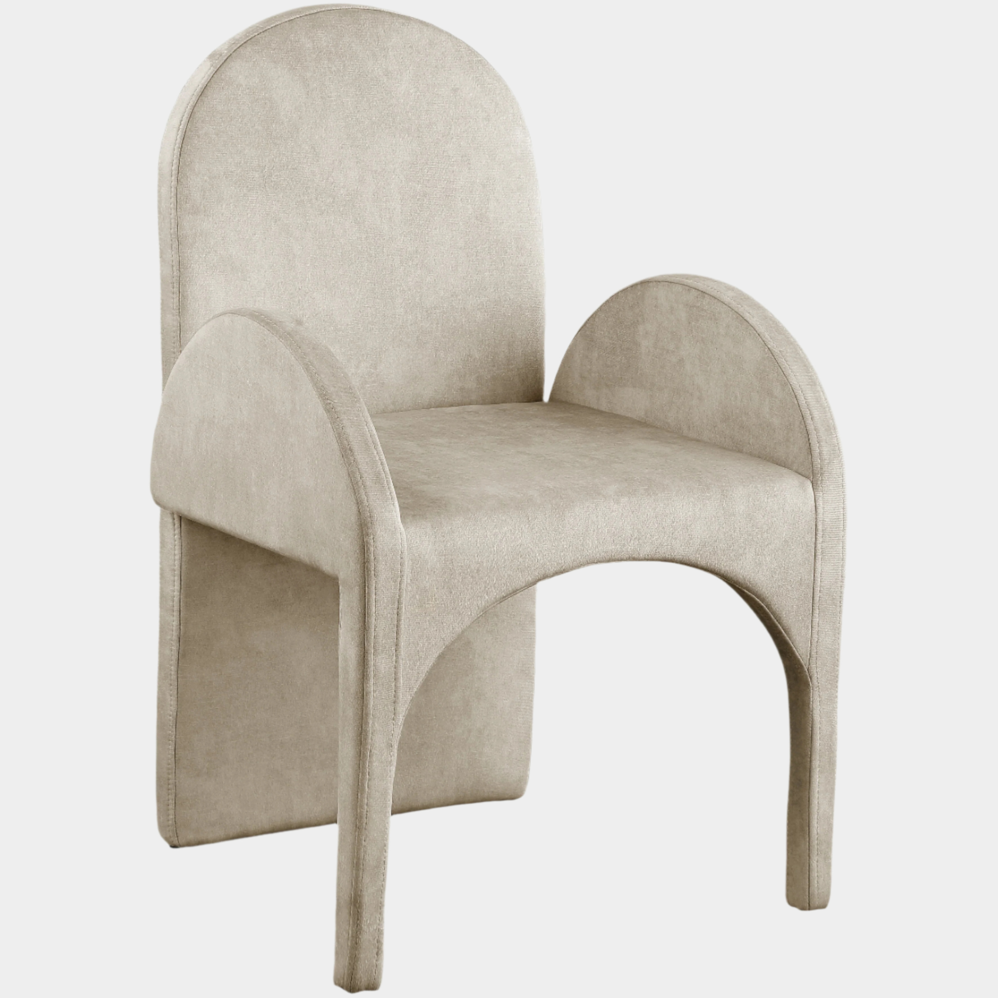 Fauteuil d'appoint rembourré en chenille Vivi