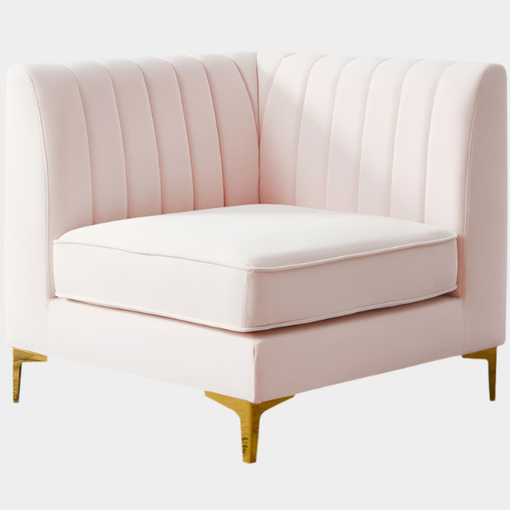 Fauteuil d'appoint rembourré en chenille Vivi