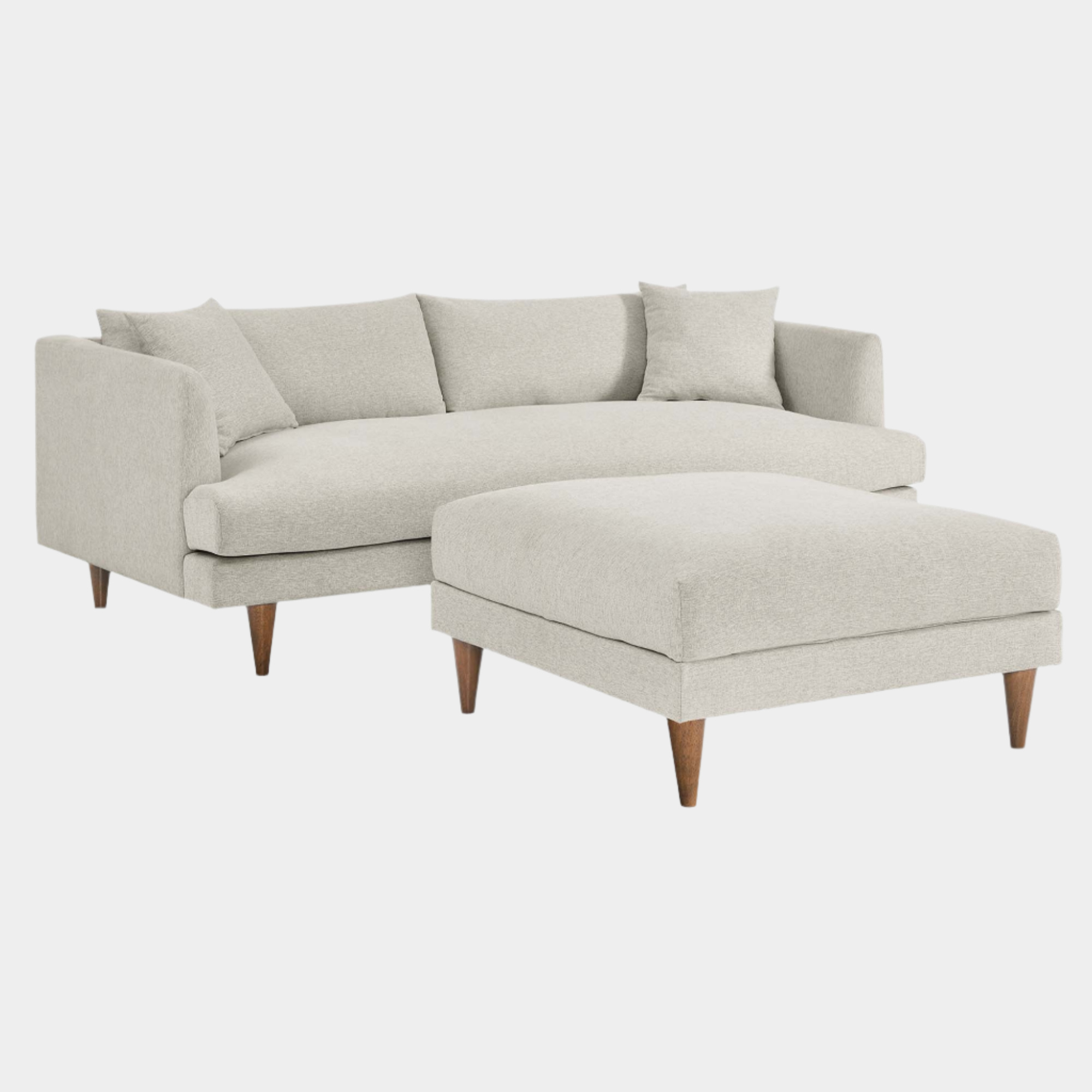 Chaise sans accoudoirs rembourrée en duvet Commix