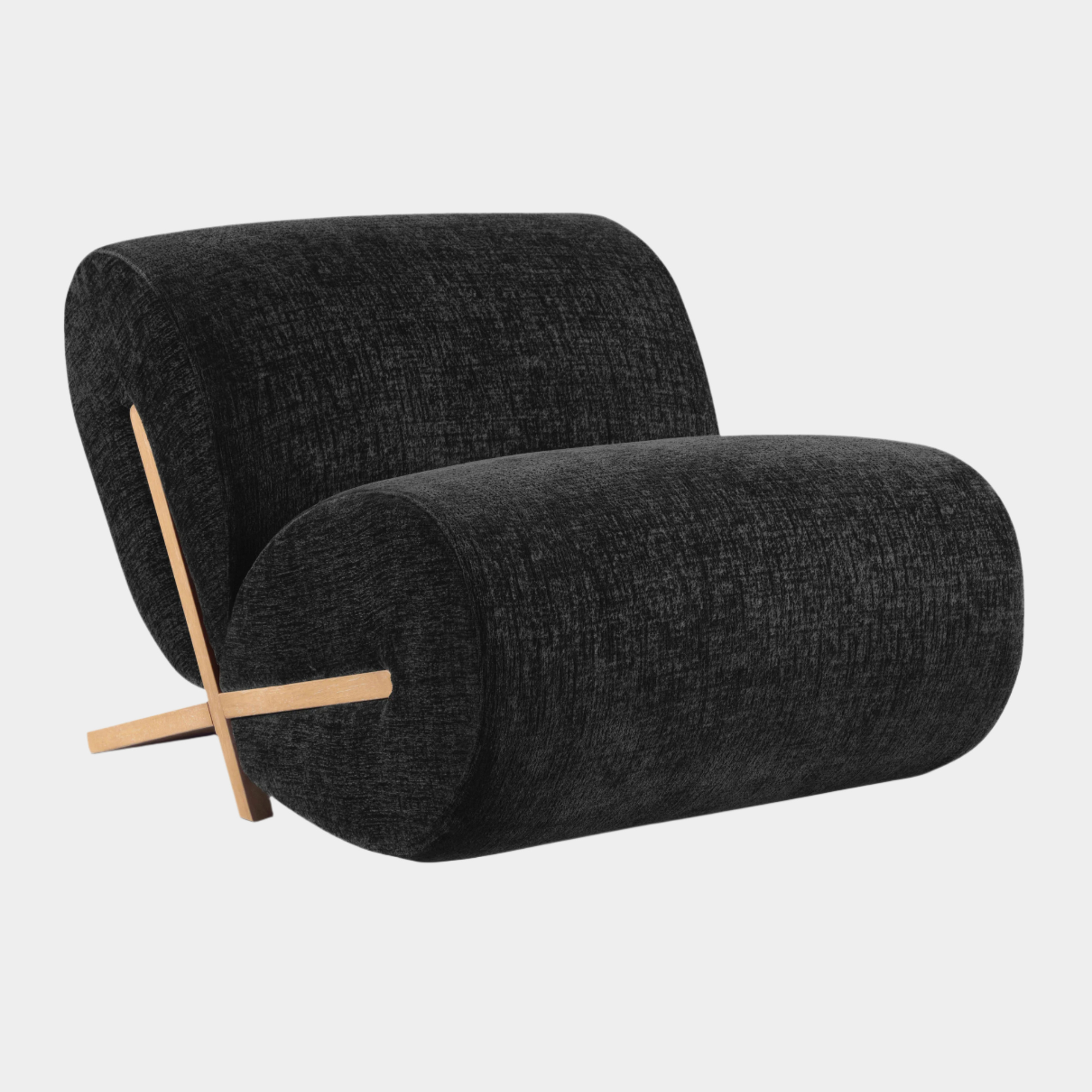 Fauteuil d'appoint rembourré en chenille Vivi