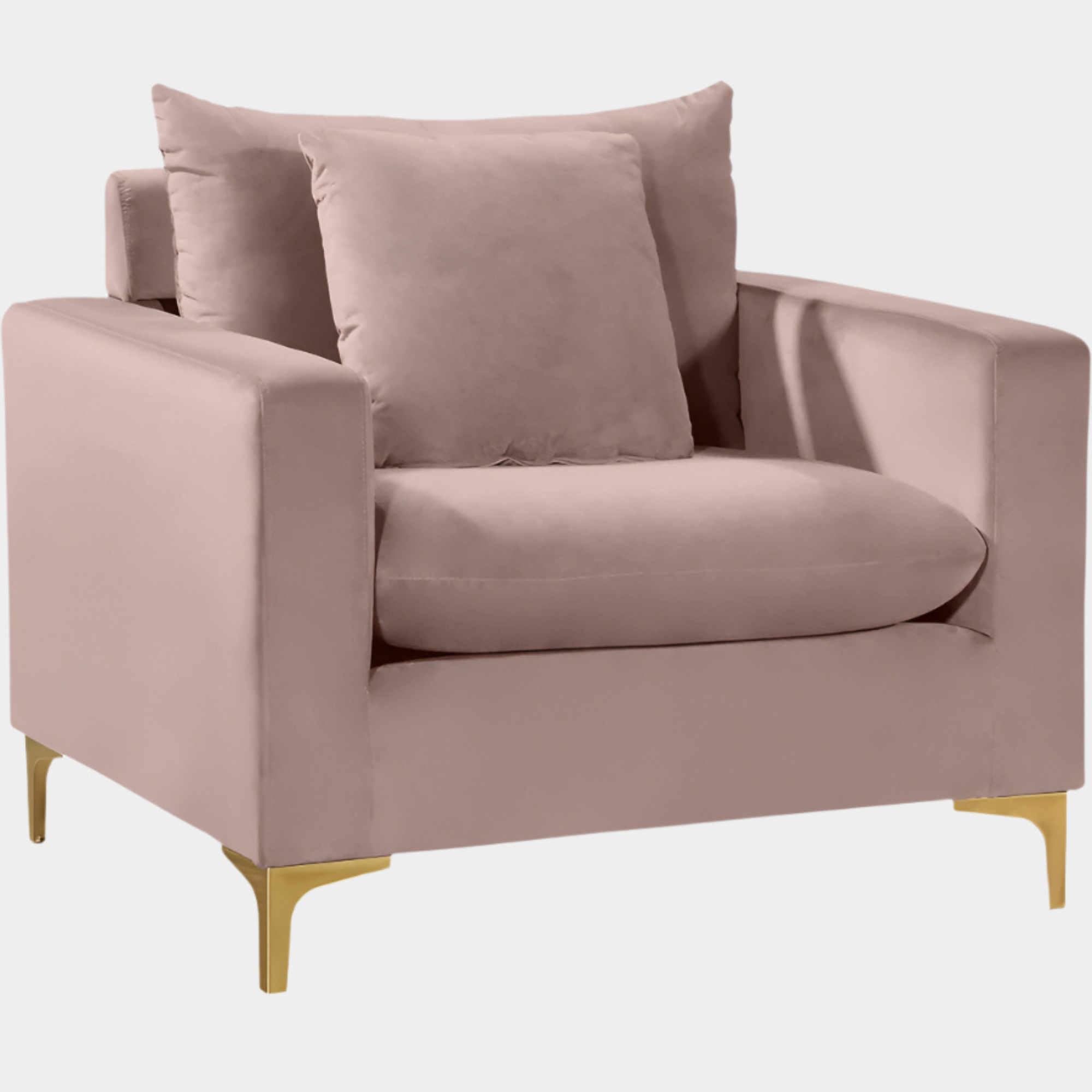 Fauteuil d'appoint rembourré en chenille Vivi