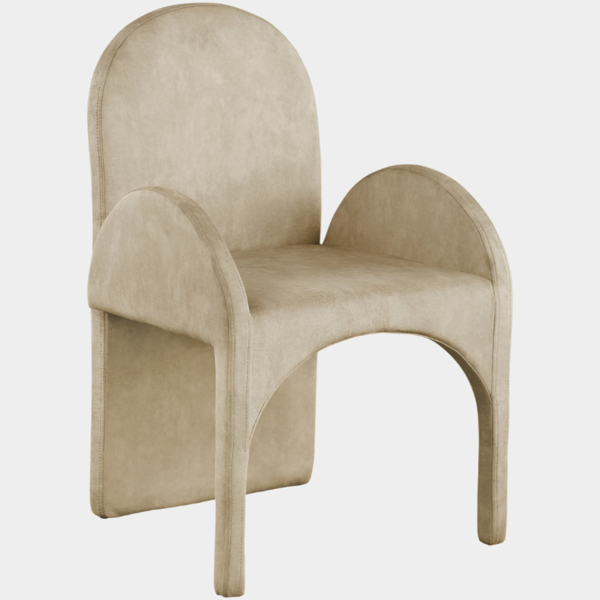 Fauteuil d'appoint rembourré en chenille Vivi