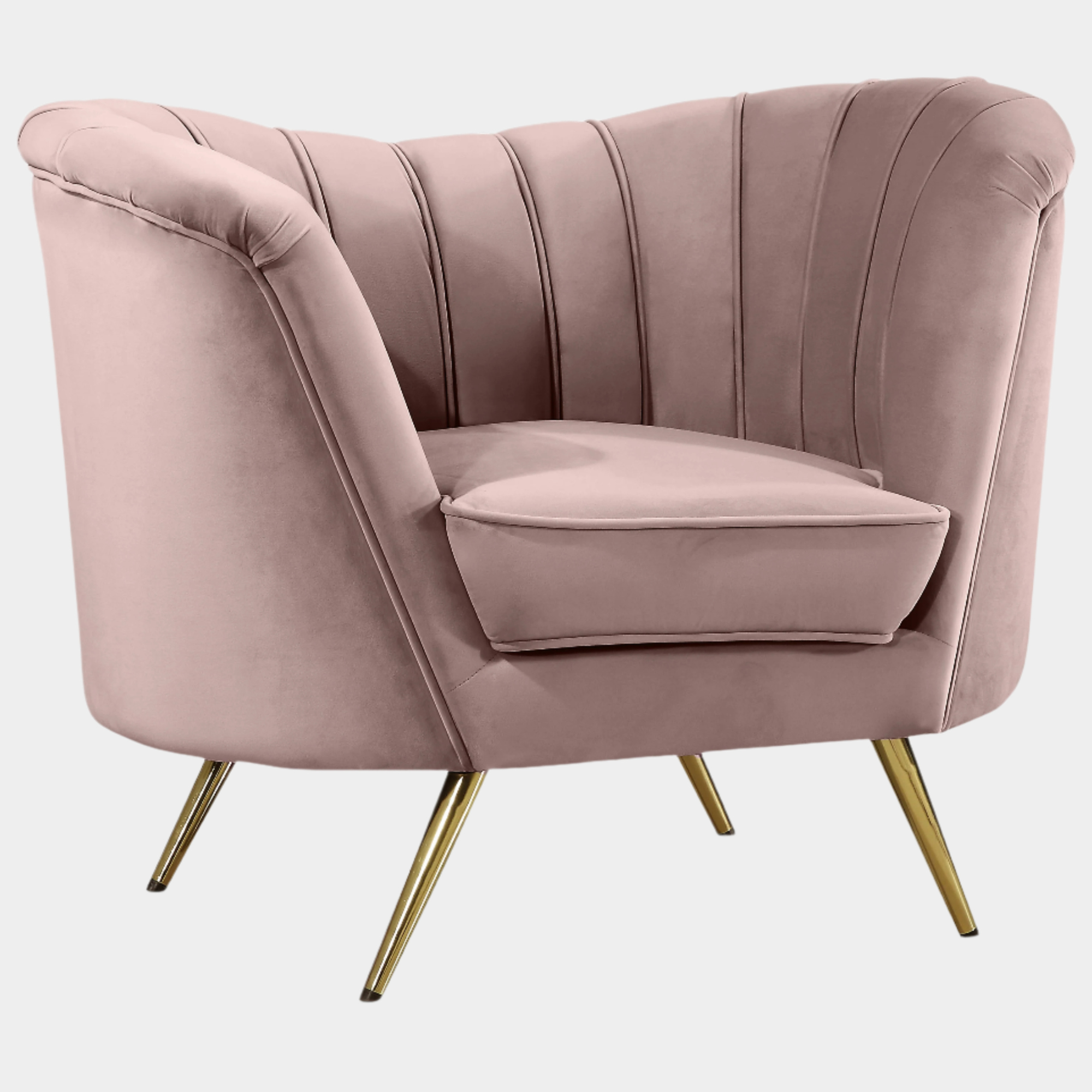 Fauteuil d'appoint rembourré en chenille Vivi
