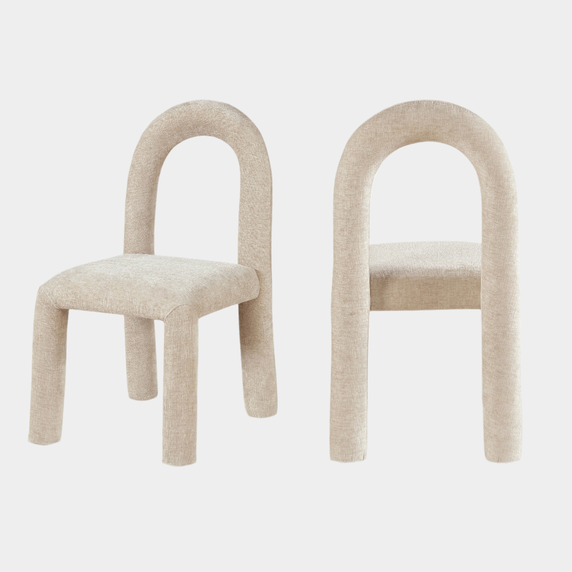 Fauteuil d'appoint rembourré en chenille Vivi