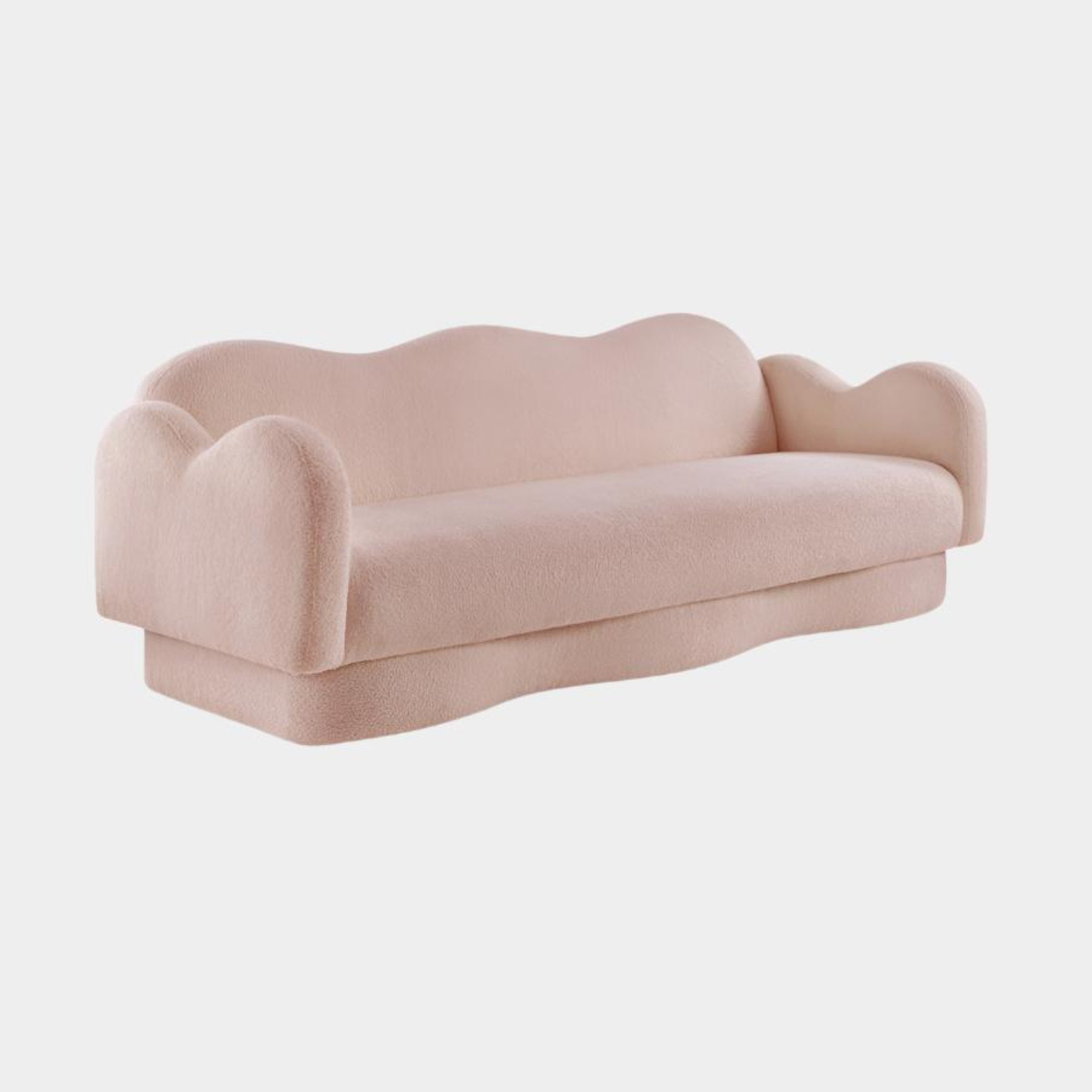 Canapé rembourré en tissu Bloom Teddy