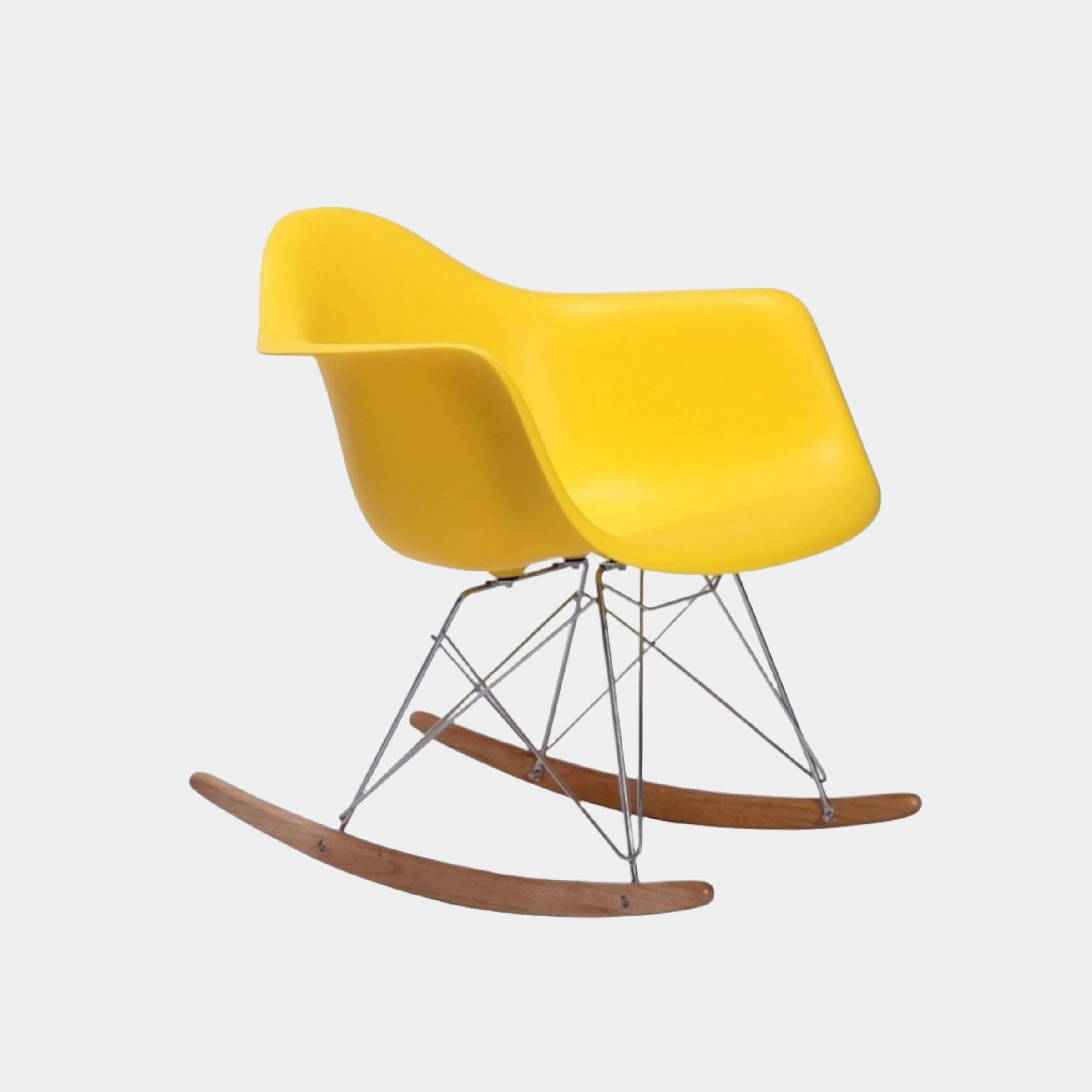 Fauteuil à bascule en plastique moulé Eames