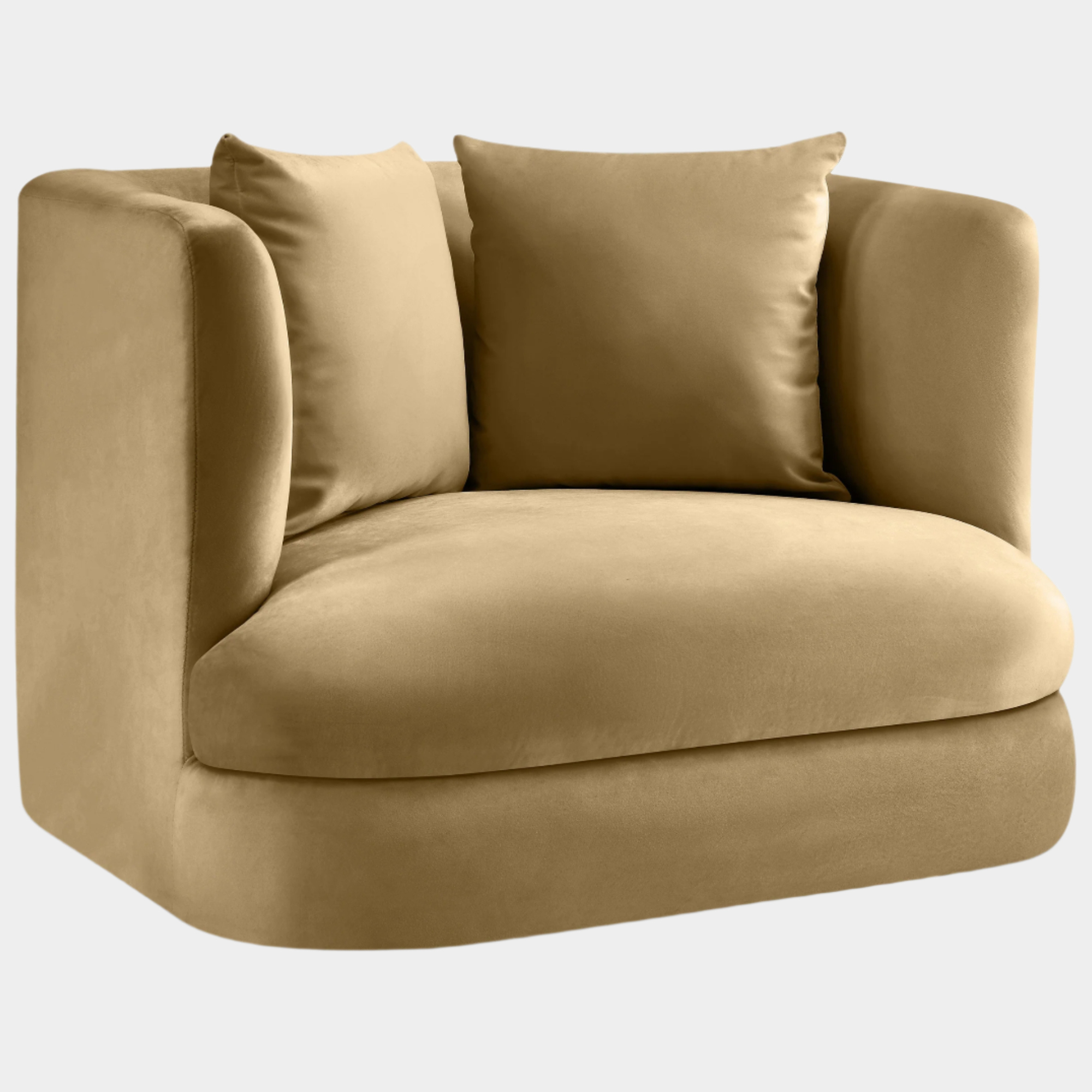Fauteuil d'appoint rembourré en chenille Vivi