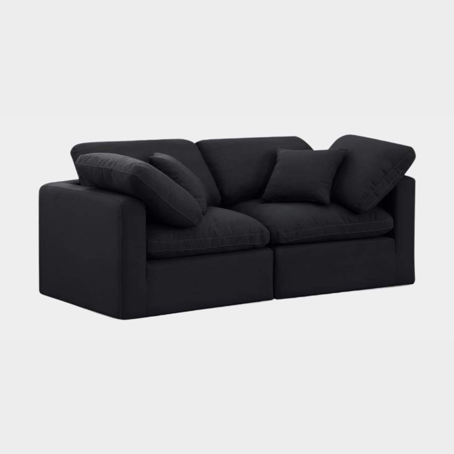 Canapé en tissu texturé en lin Indulge