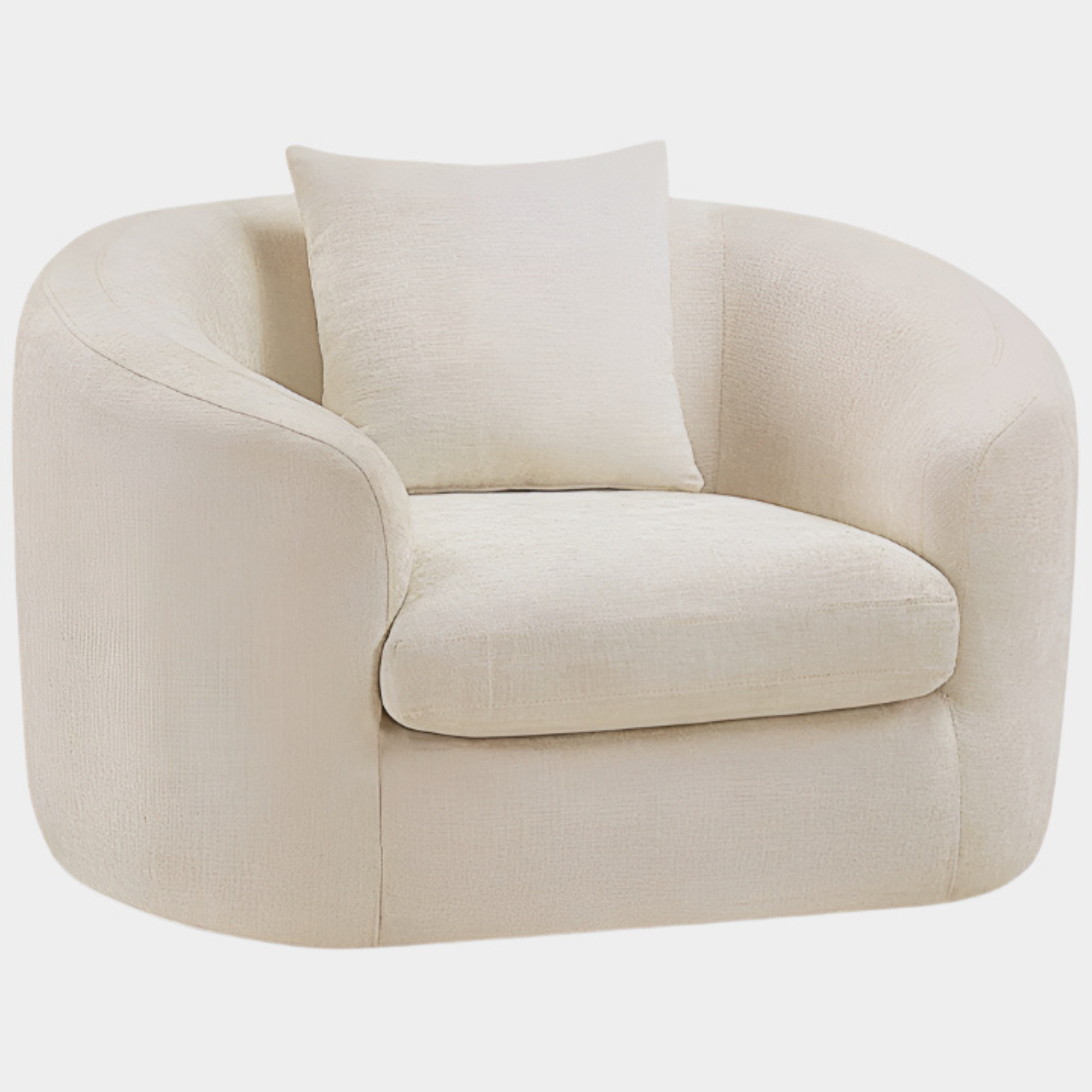 Fauteuil d'appoint rembourré en chenille Vivi