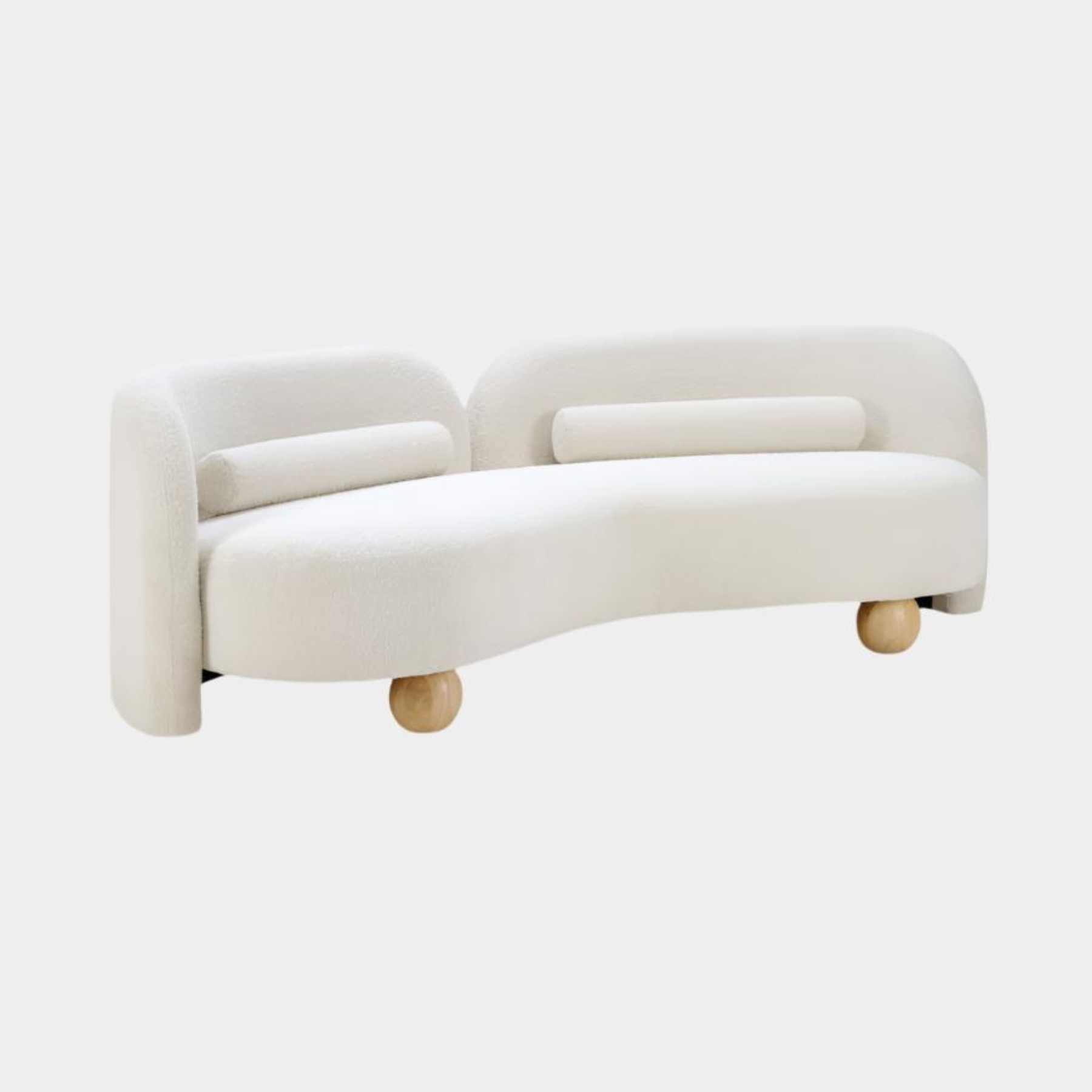 Canapé Daphné en tissu bouclé