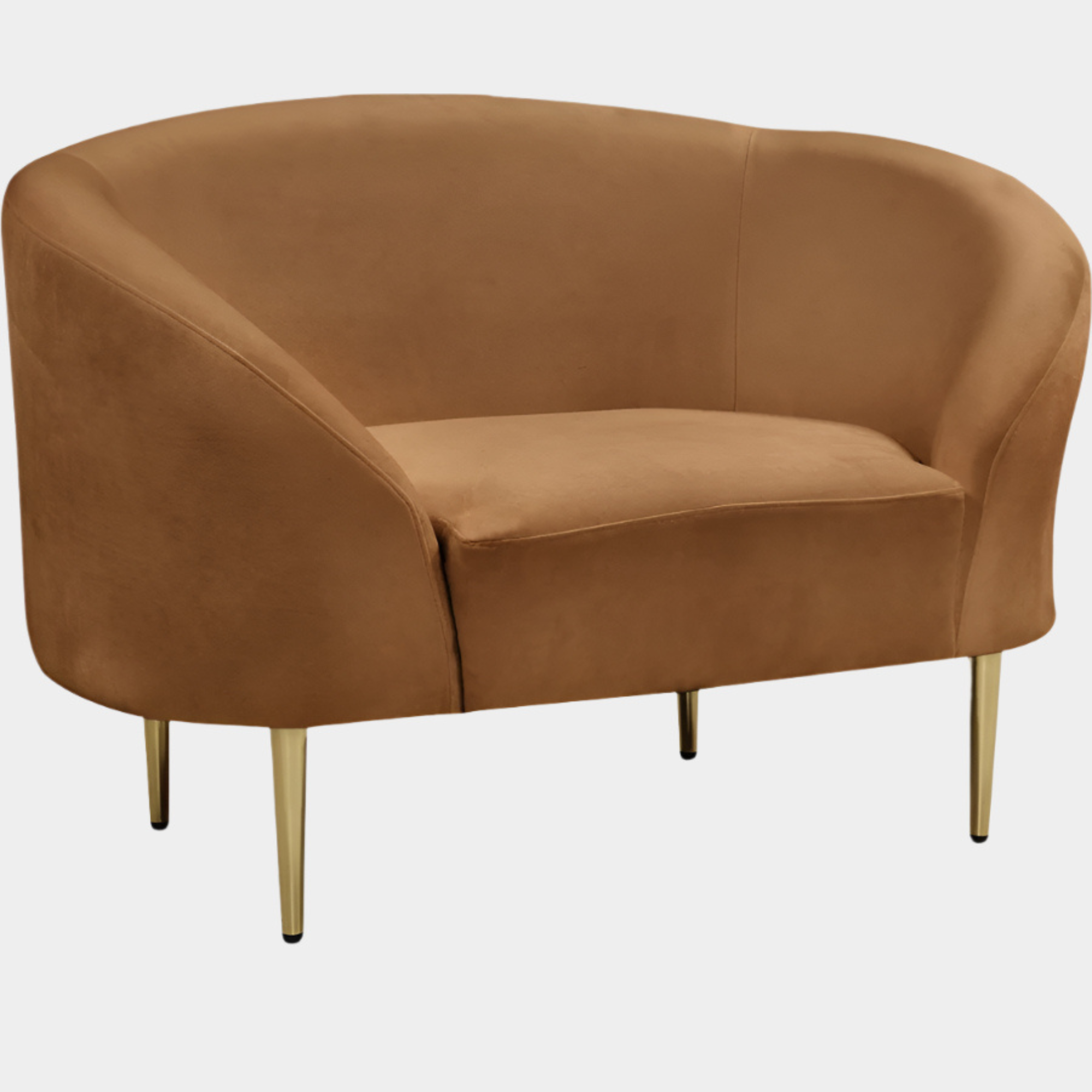 Fauteuil d'appoint rembourré en chenille Vivi