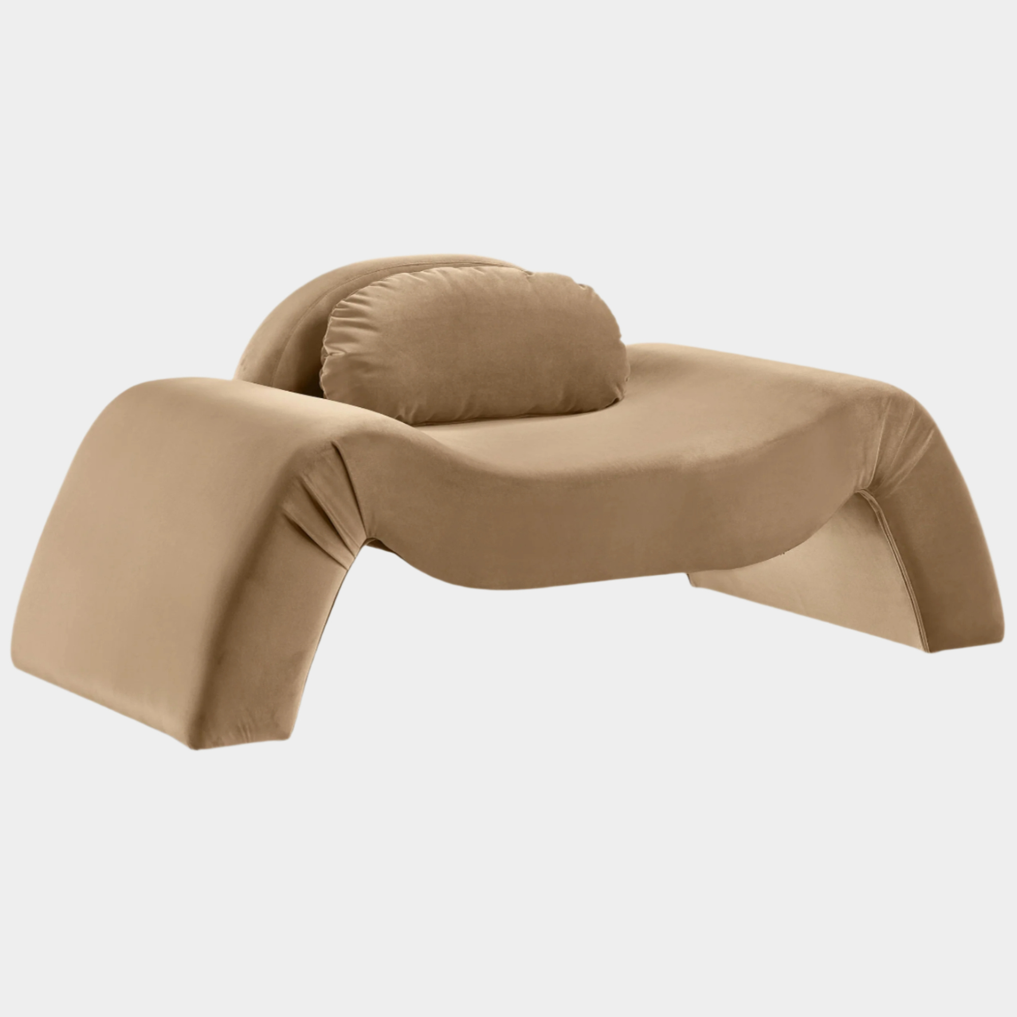 Fauteuil d'appoint rembourré en chenille Vivi