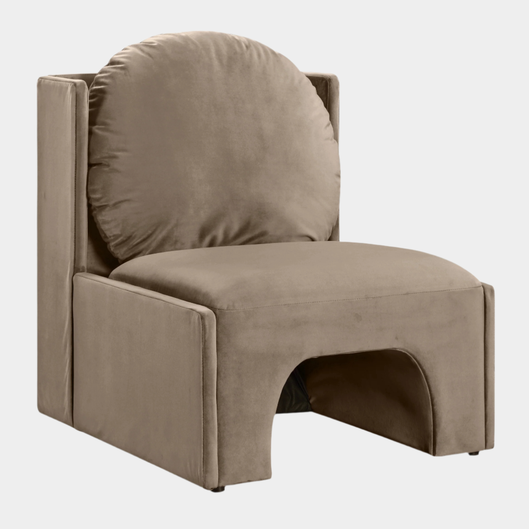 Fauteuil d'appoint rembourré en chenille Vivi