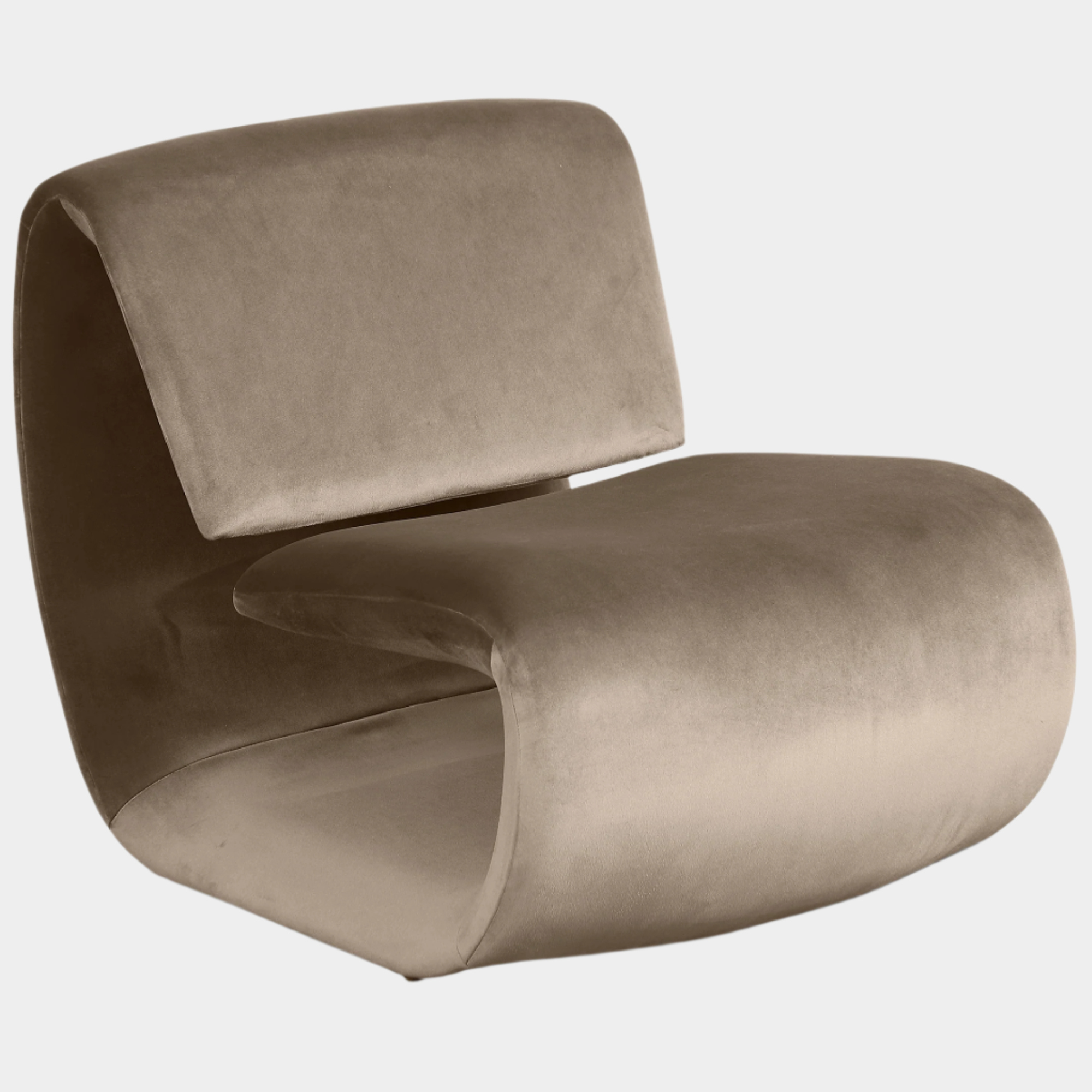 Fauteuil d'appoint rembourré en chenille Vivi
