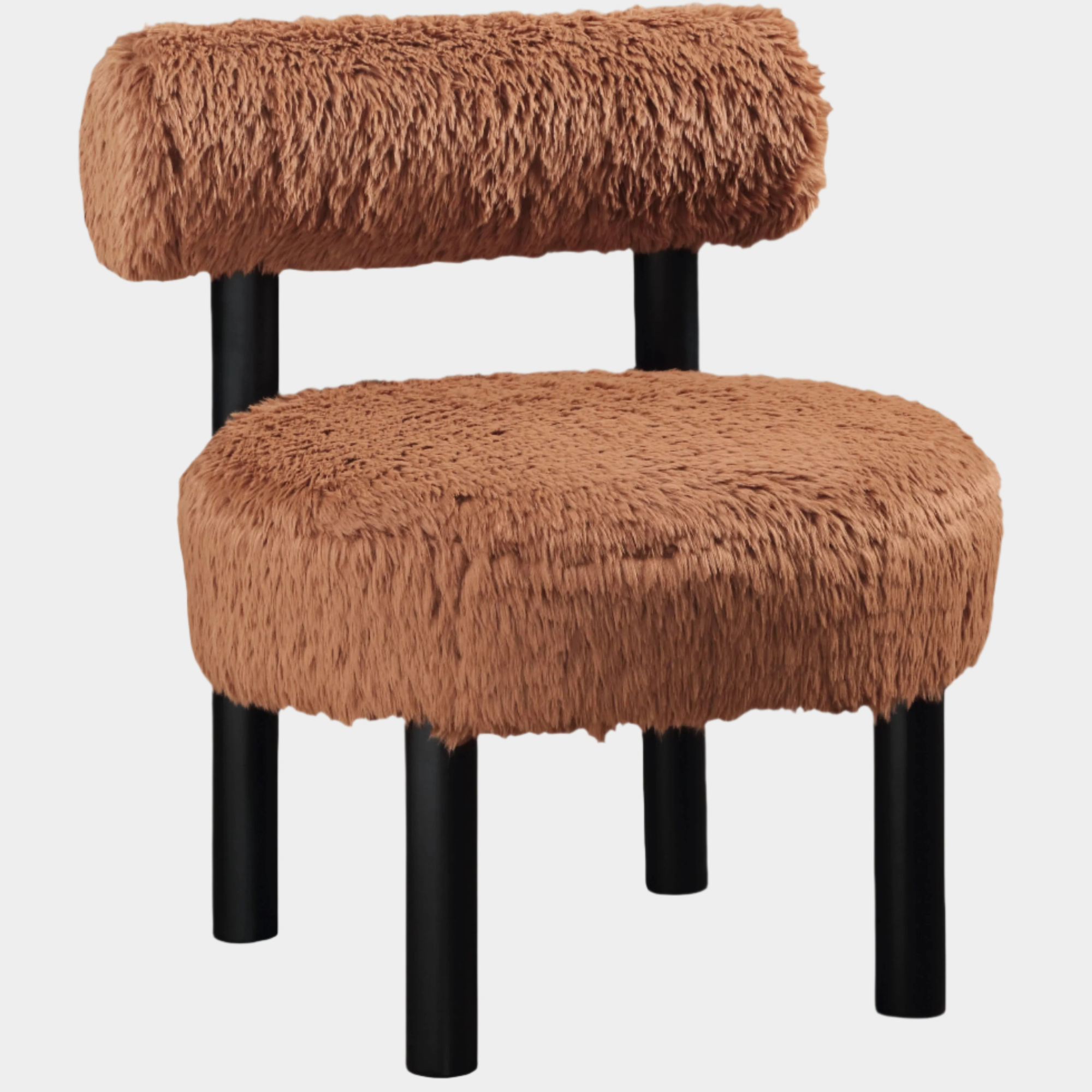 Fauteuil d'appoint rembourré en chenille Vivi