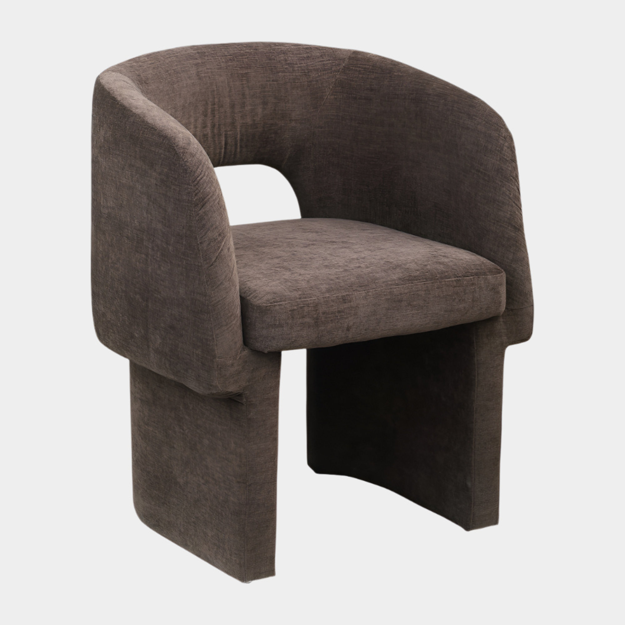 Fauteuil d'appoint rembourré en chenille Vivi