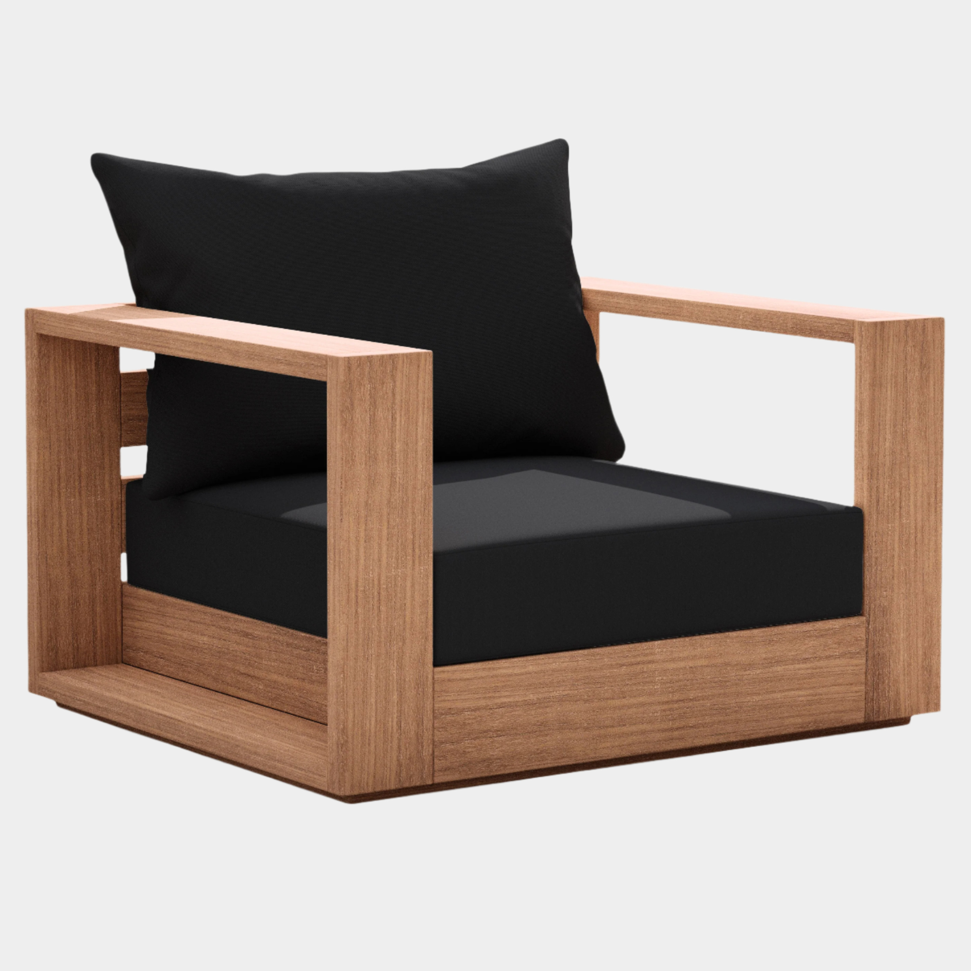 Chaise d'appoint d'extérieur en tissu résistant à l'eau Tulum