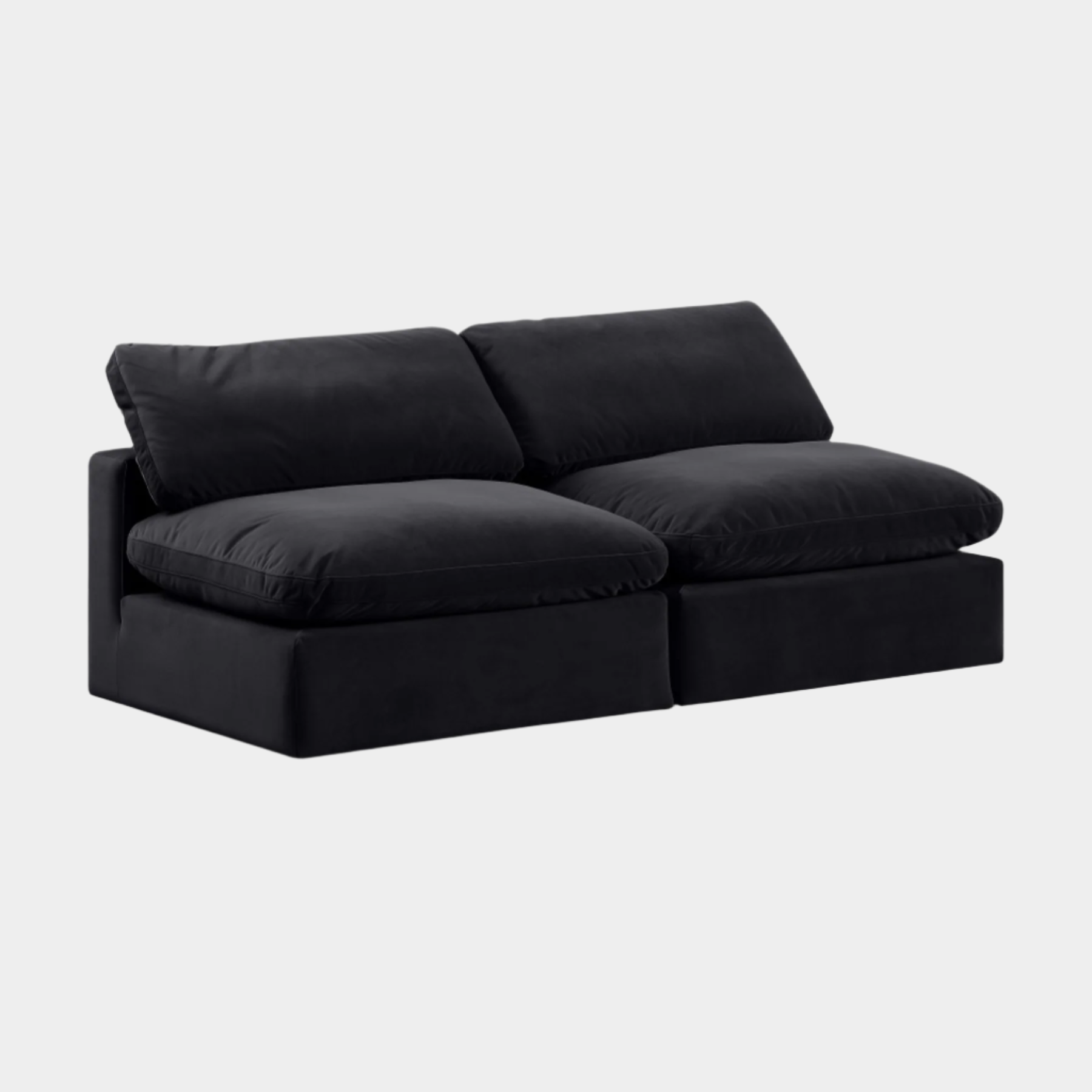 Canapé confortable en velours