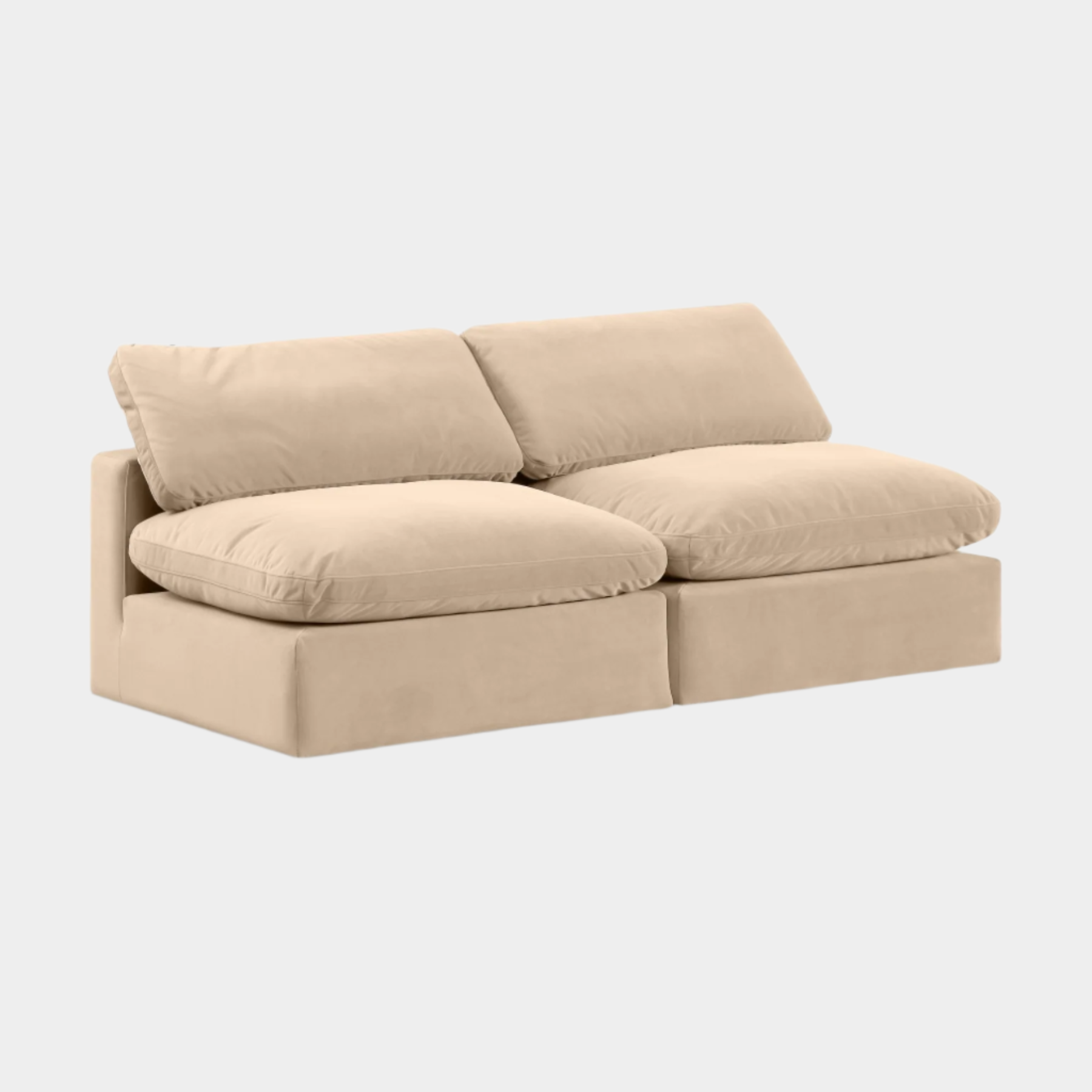 Canapé confortable en velours