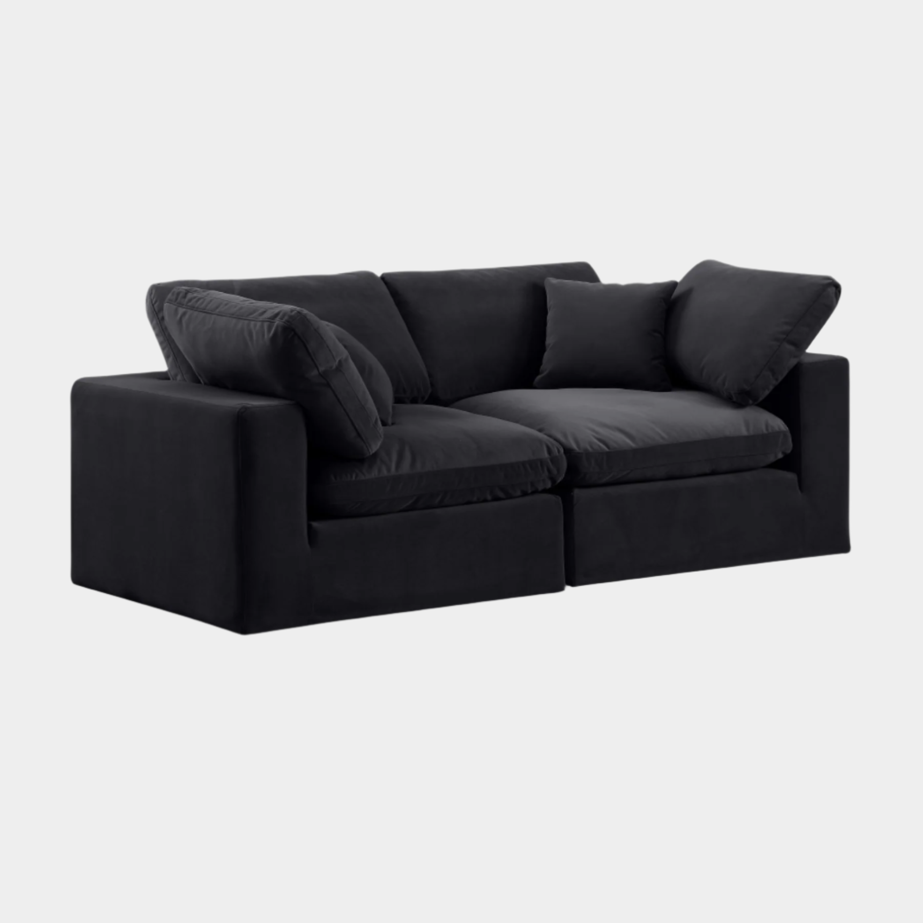 Canapé confortable en velours