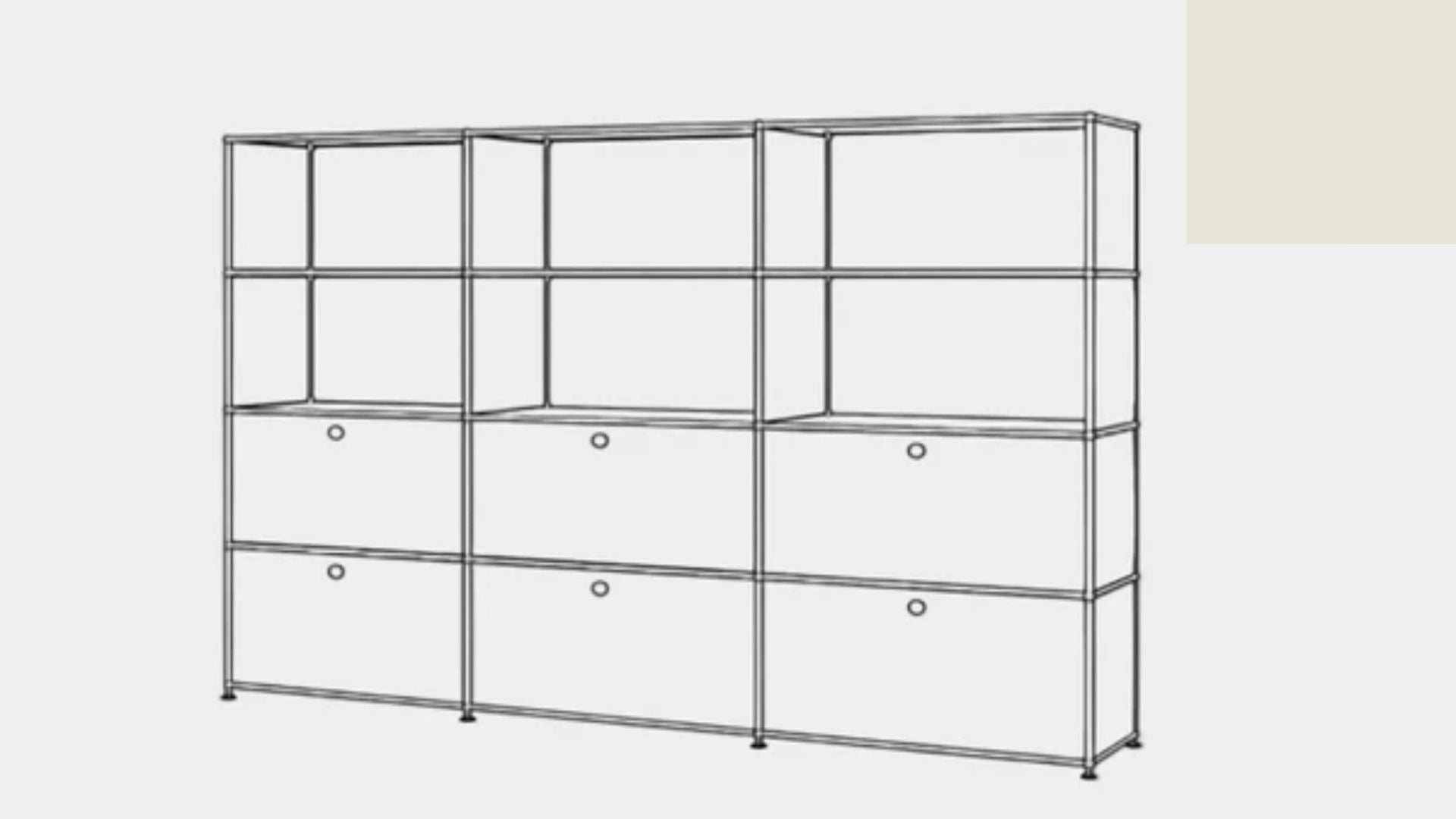 USM Haller S2 Storage Cabinet