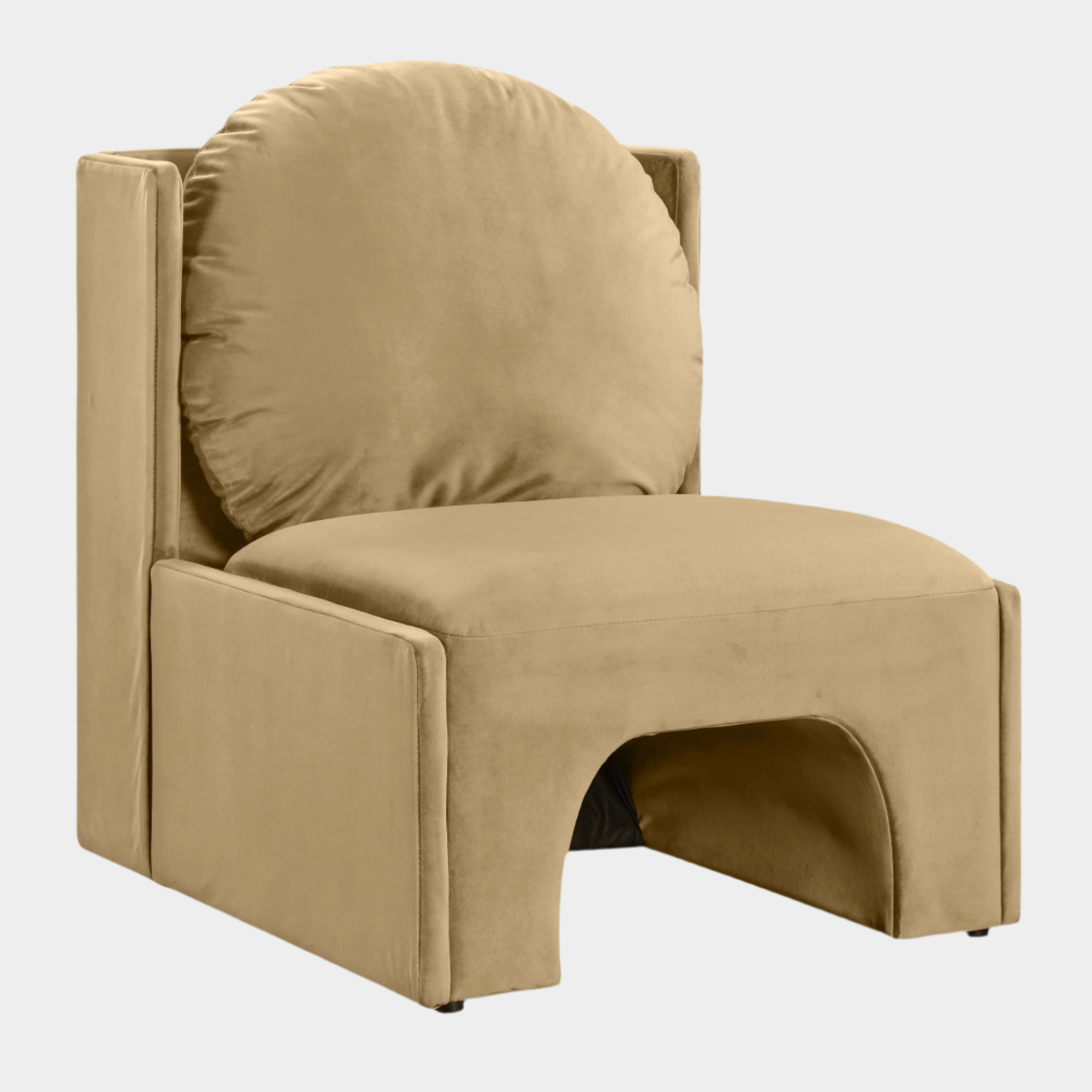 Fauteuil d'appoint rembourré en chenille Vivi